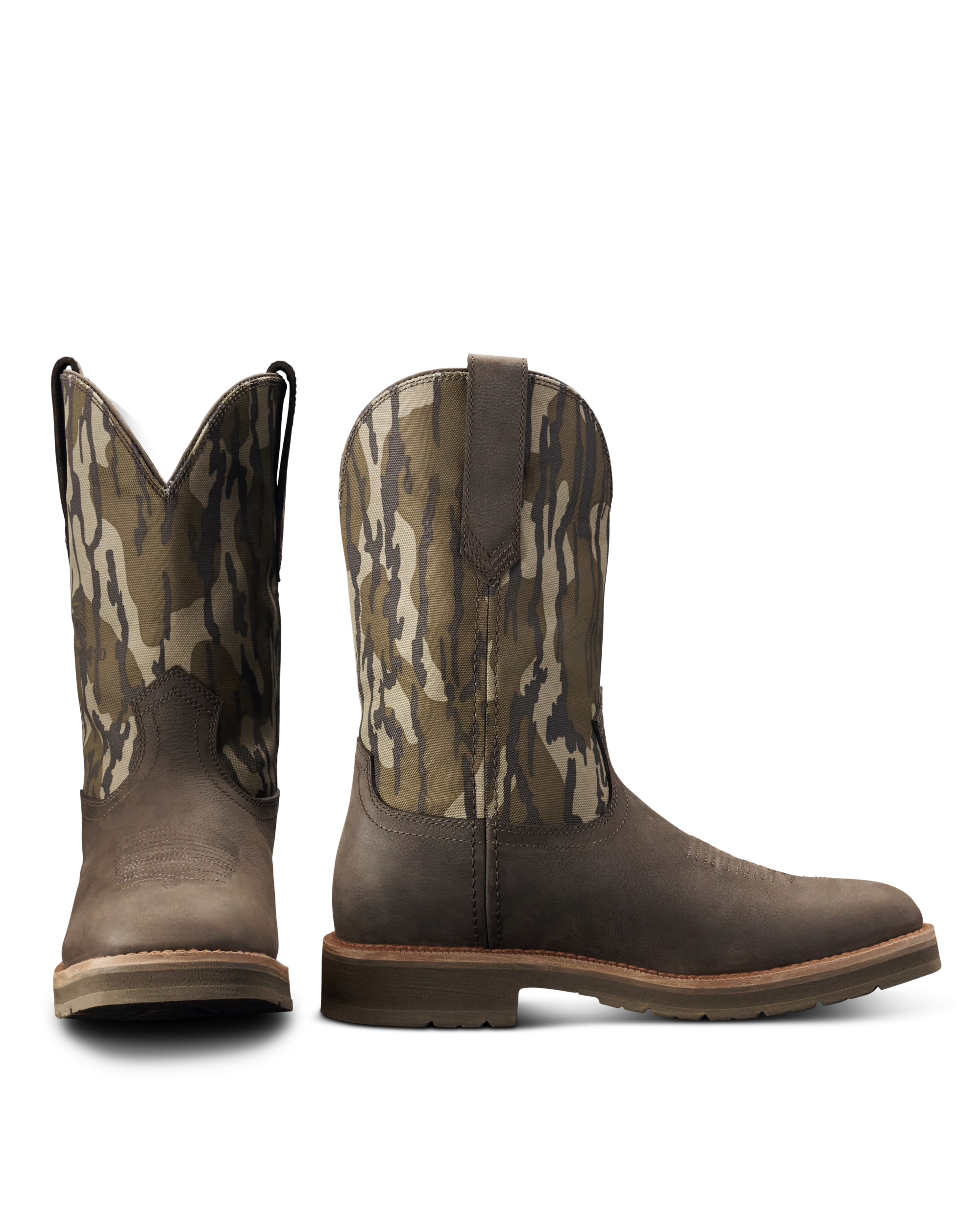 Tecovas x Mossy Oak Rugged Square Toe - Umber Cowhide