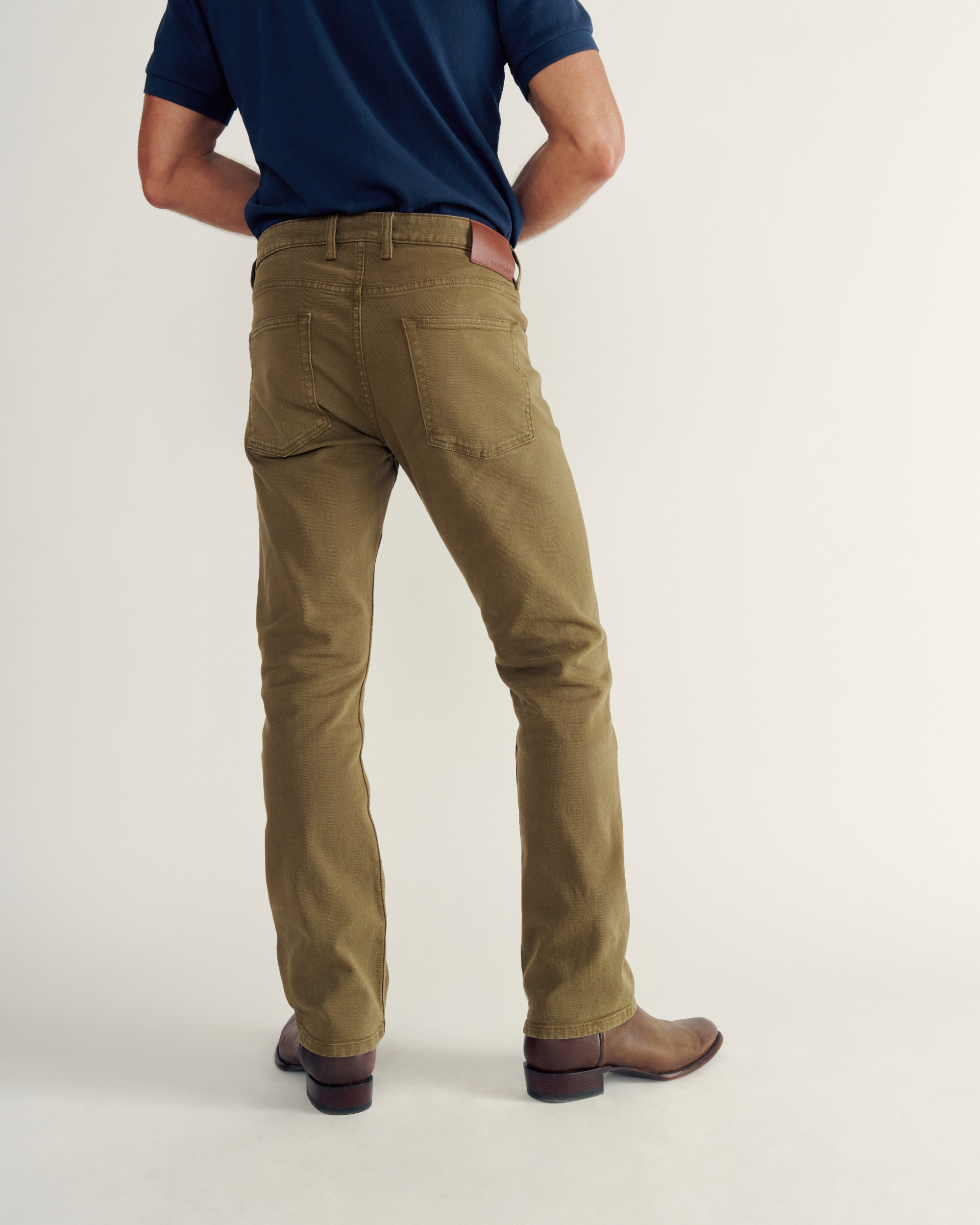 Men's Slim Straight Stretch Twill - Olive Stretch Twill