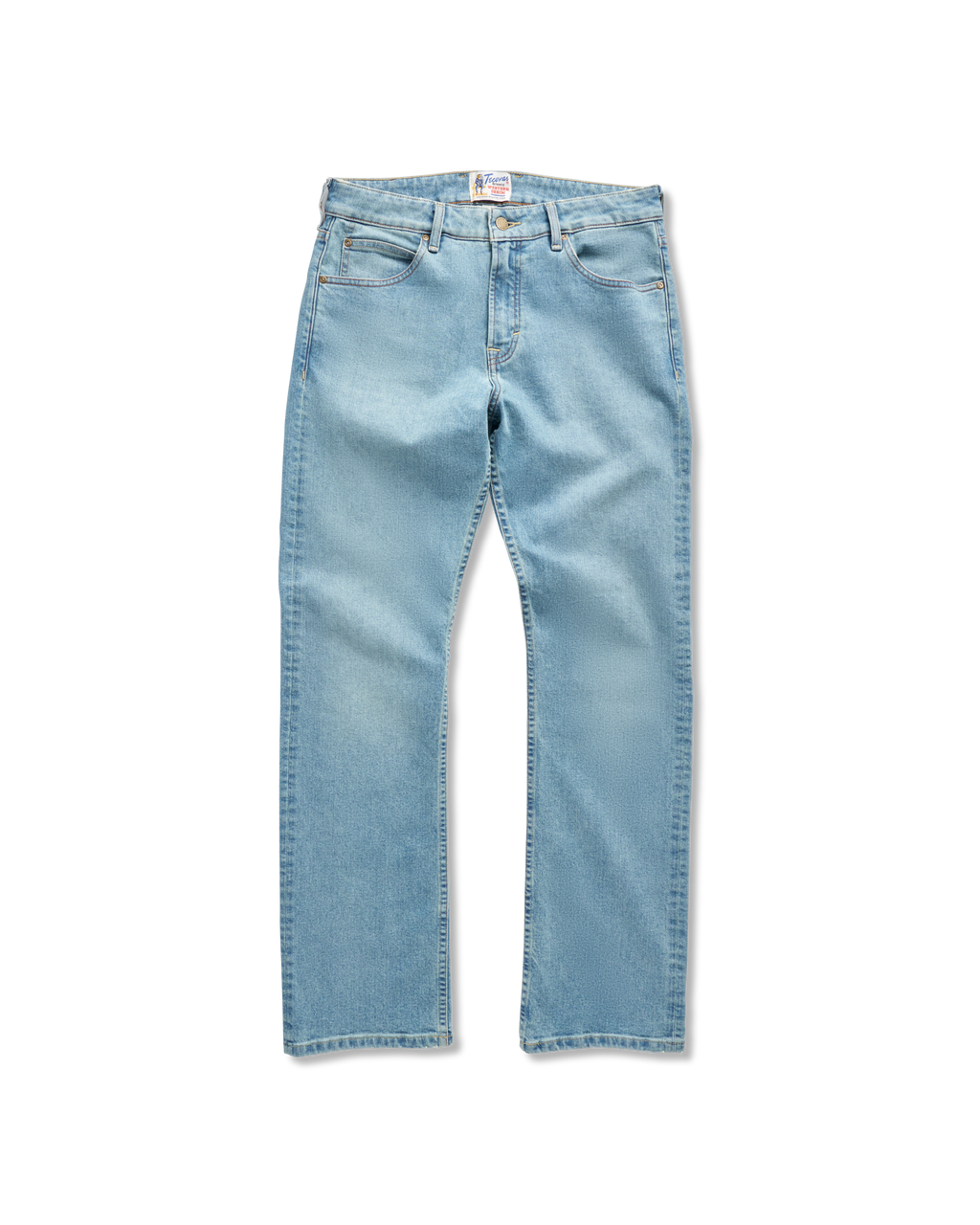 Men's Slim Straight Stretch Denim - Light Stone Wash Stretch Denim