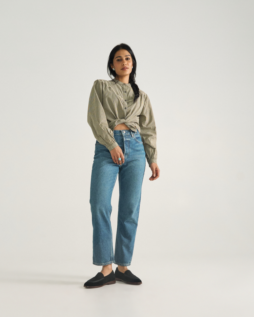 The Claire Braid - Midnight Suede