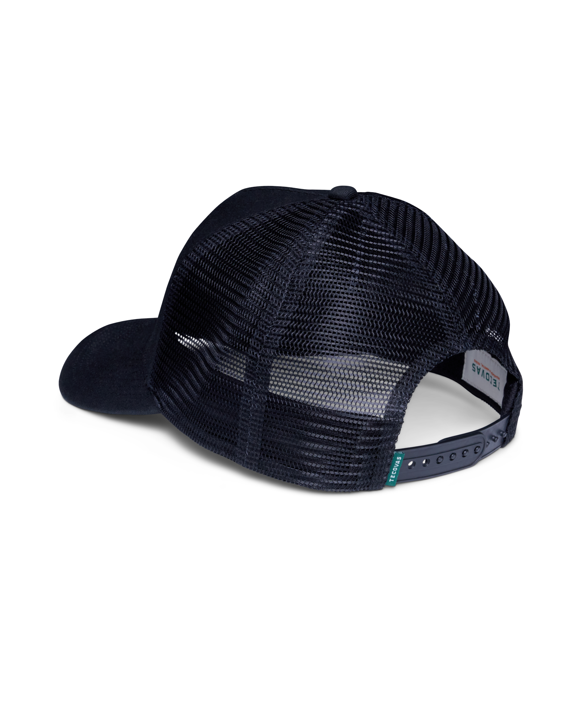 Quality Made Trucker Hat - Black Orange Cotton Polyester