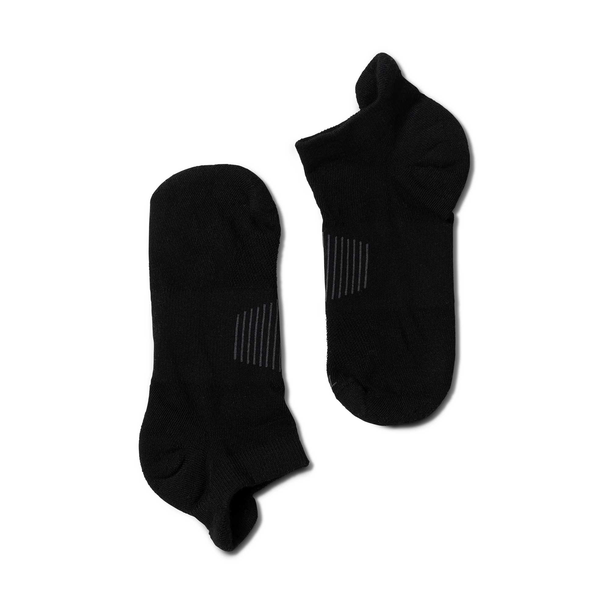 Ankle Socks (3-Pack) - Black Polyester Spandex