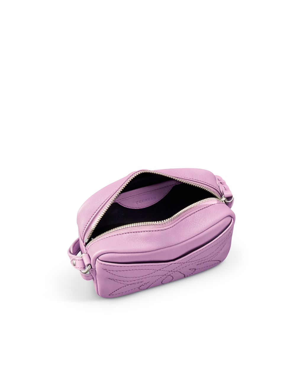 Flower Mini Crossbody - Orchid Cowhide