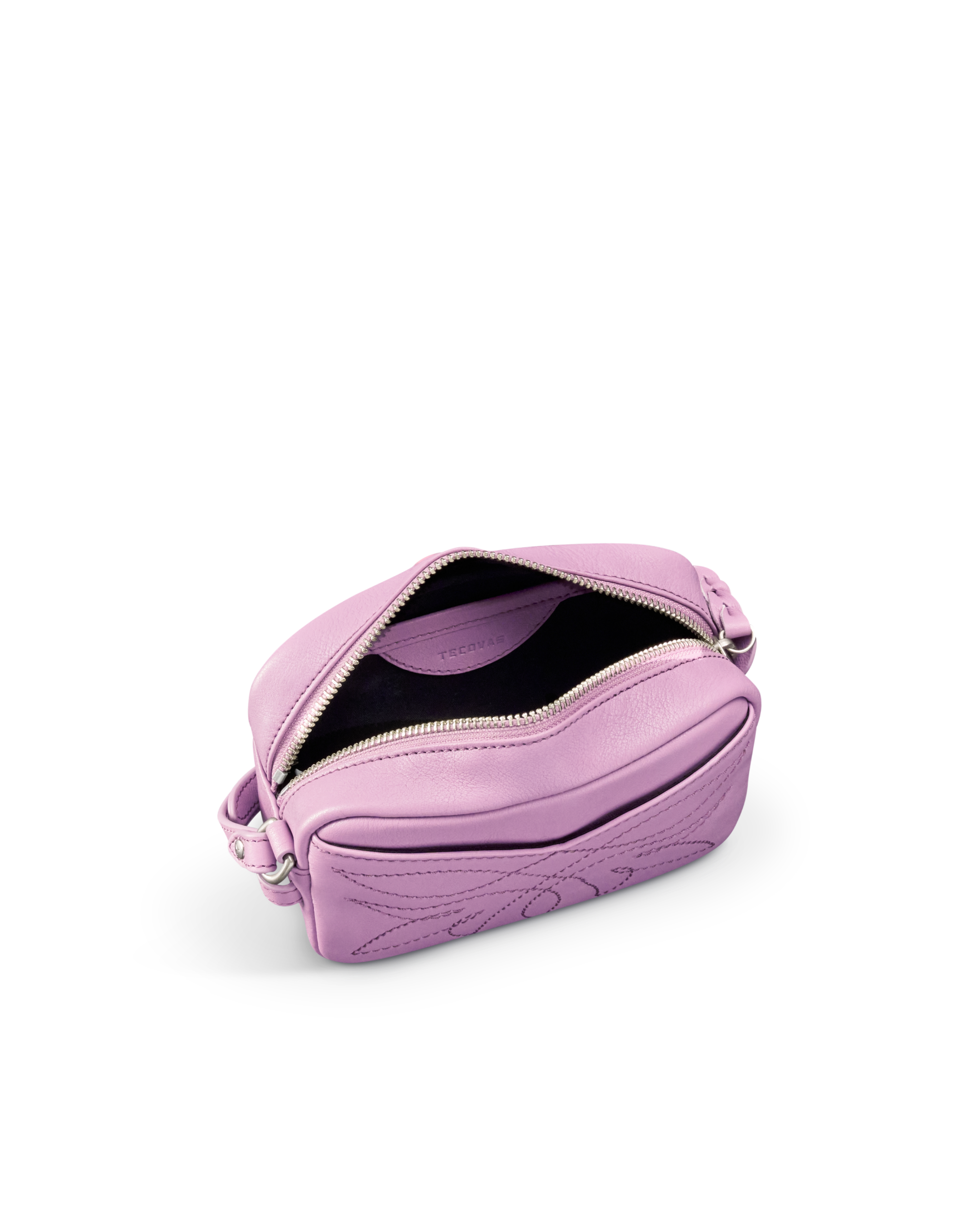 Flower Mini Crossbody - Orchid Cowhide