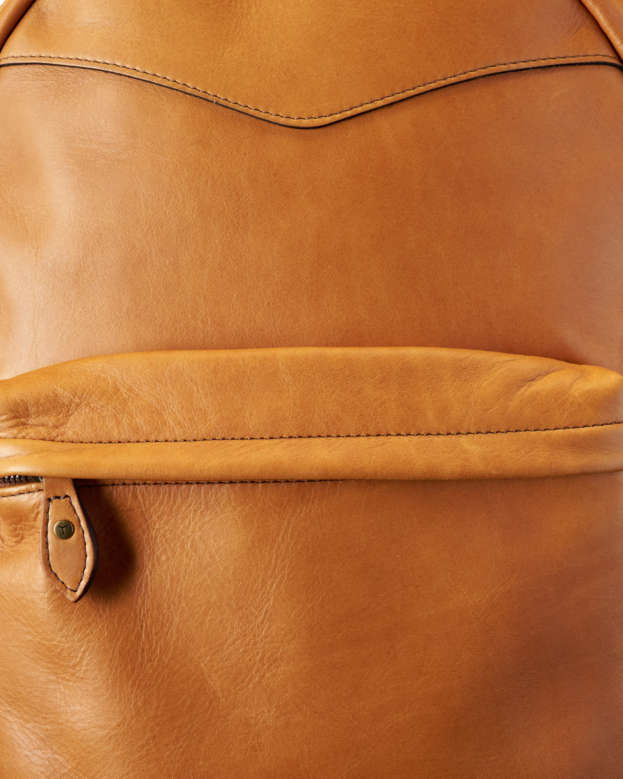 Men's Leather Backpack - Caramel Cowhide