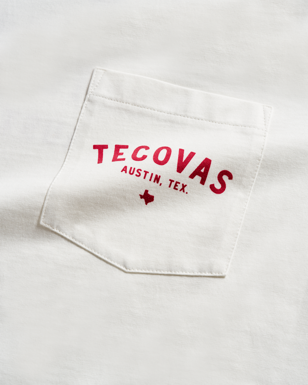 Men's Fine Makers Pocket Tee - Bone Red Supima Cotton