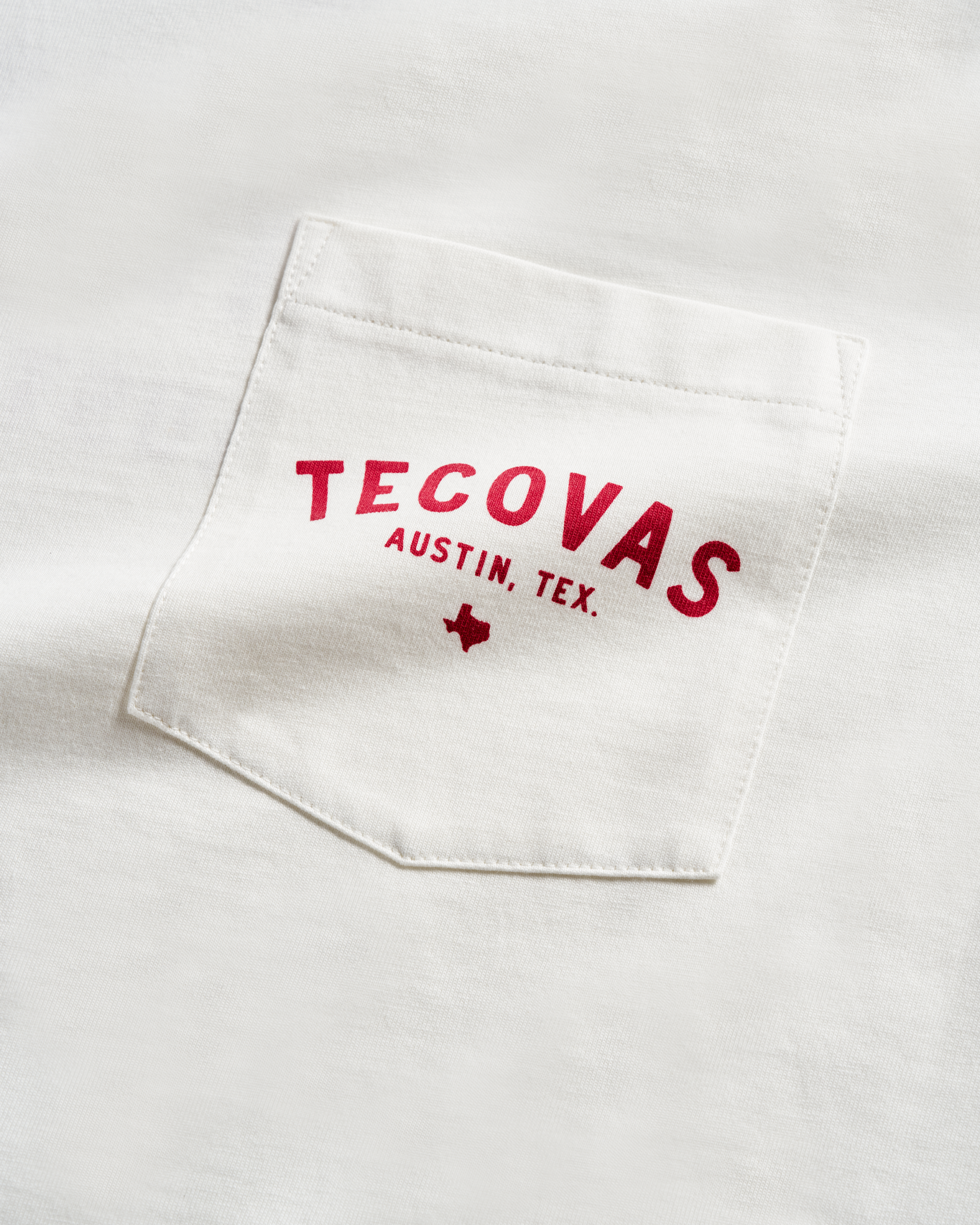 Men's Fine Makers Pocket Tee - Bone Red Supima Cotton