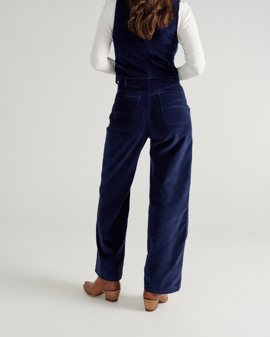 Women's Corduroy Carpenter Pant - Navy Corduroy