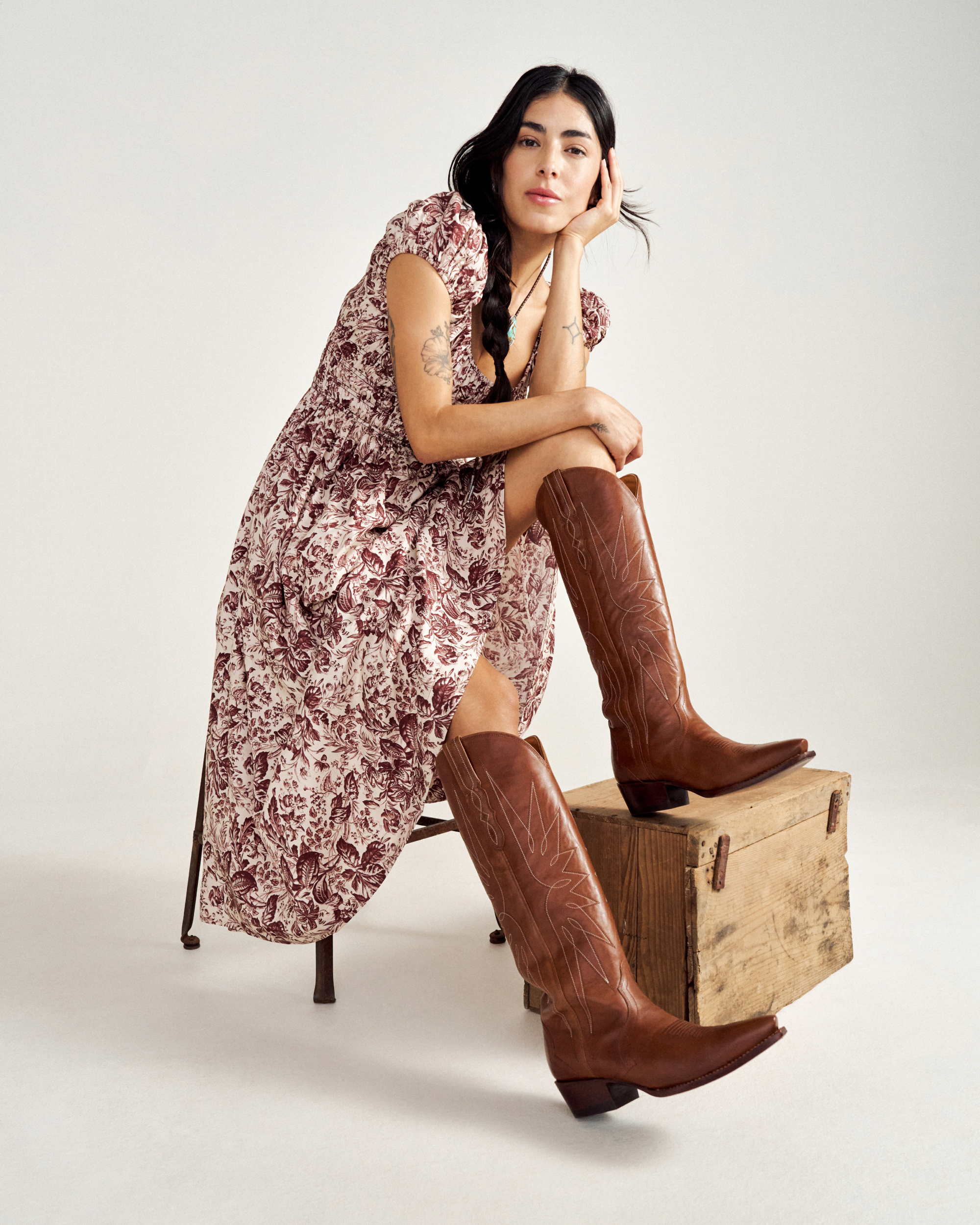 The Loretta - Saddle Cowhide