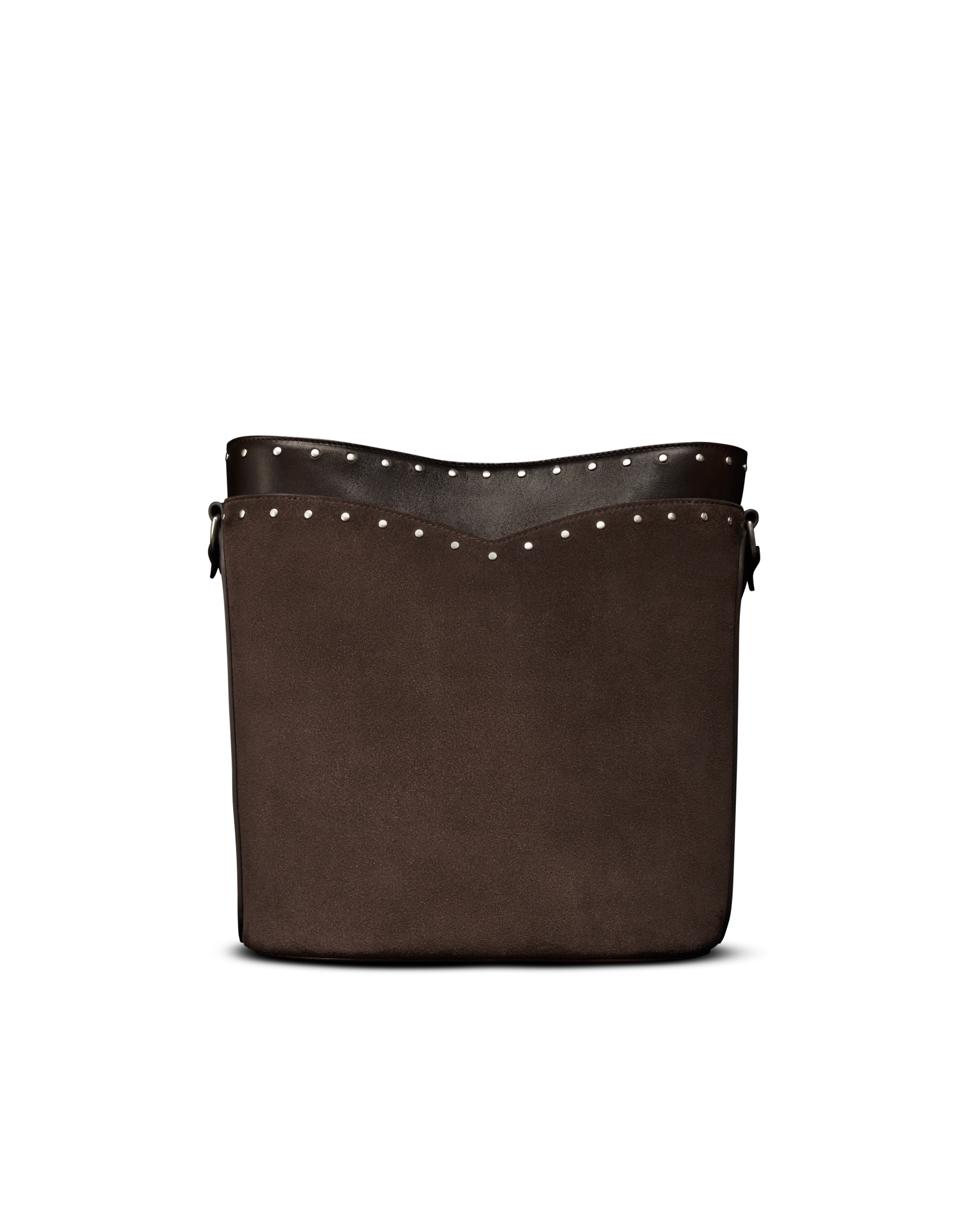 Suede Bucket Bag - Chocolate Suede Cowhide