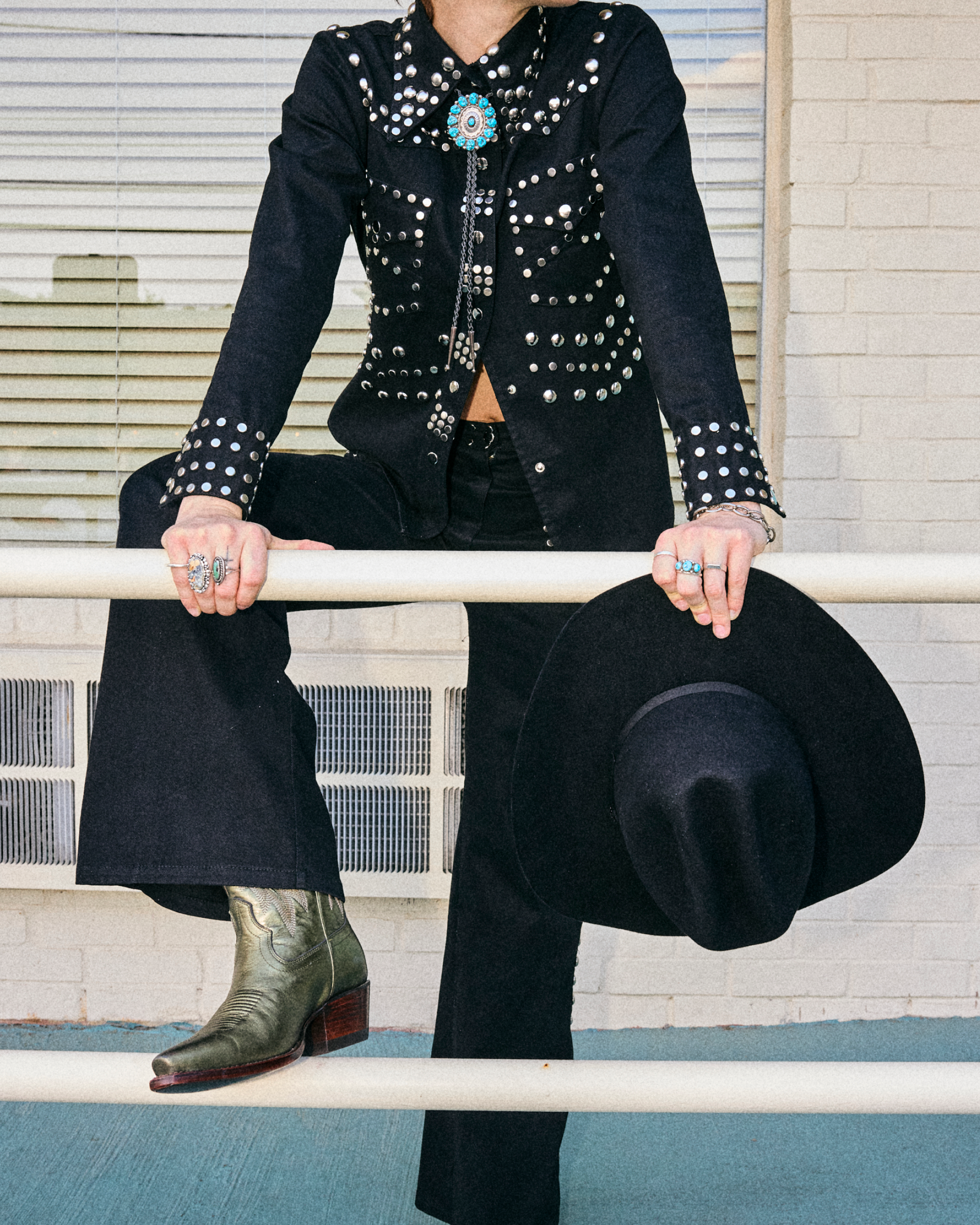 The Sadie - Olive Cowhide
