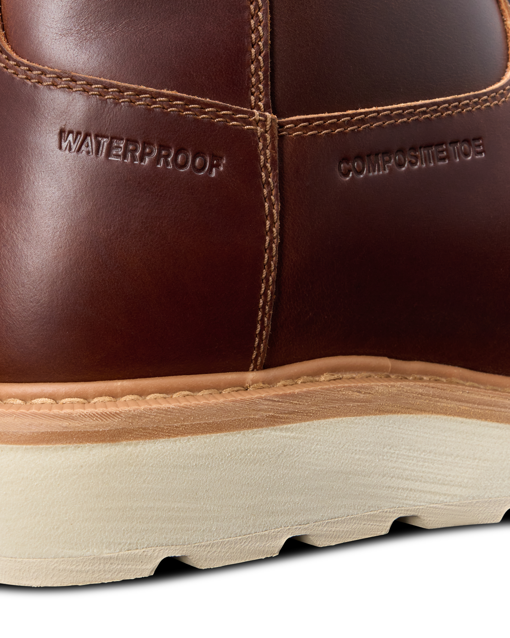 LongHaul Waterproof Roper Composite Toe Work Boot - Maple Cowhide