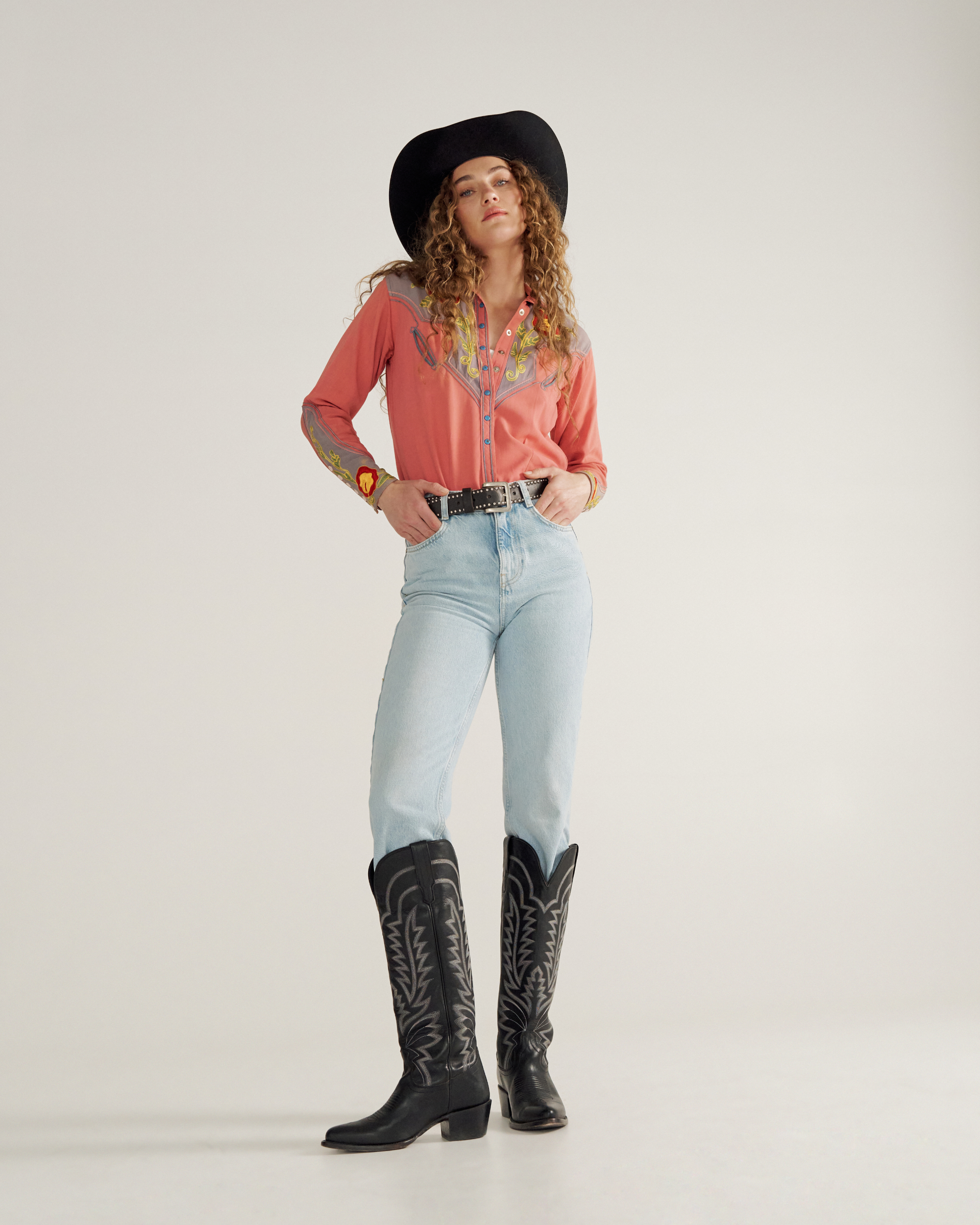 The Abby - Midnight Cowhide