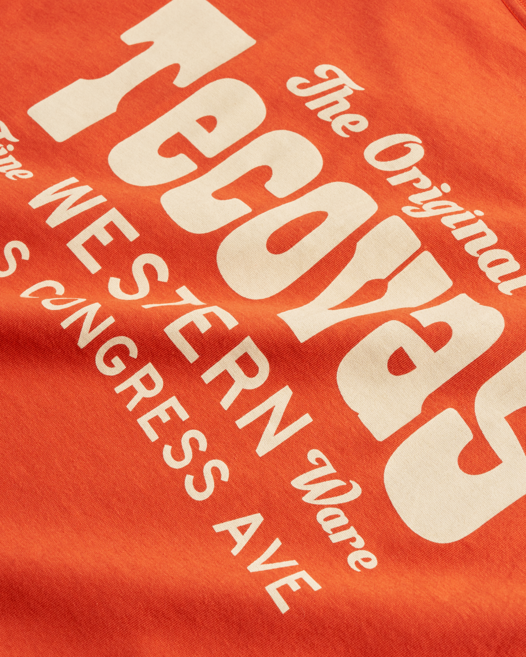 Men's Original Western Pocket Tee - Orange Bone Pima Cotton