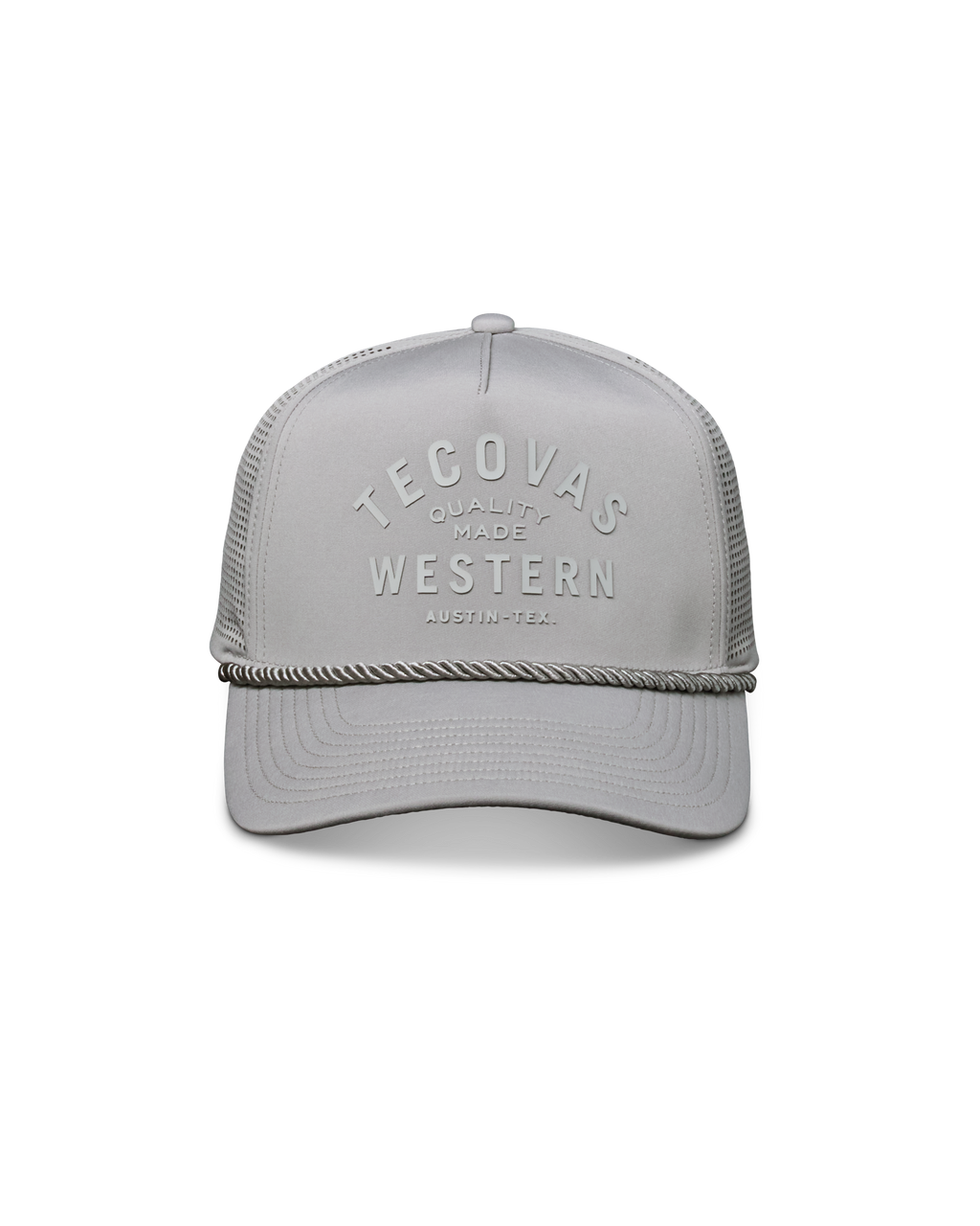 Quality Made Performance Trucker Hat - Gray Polyester