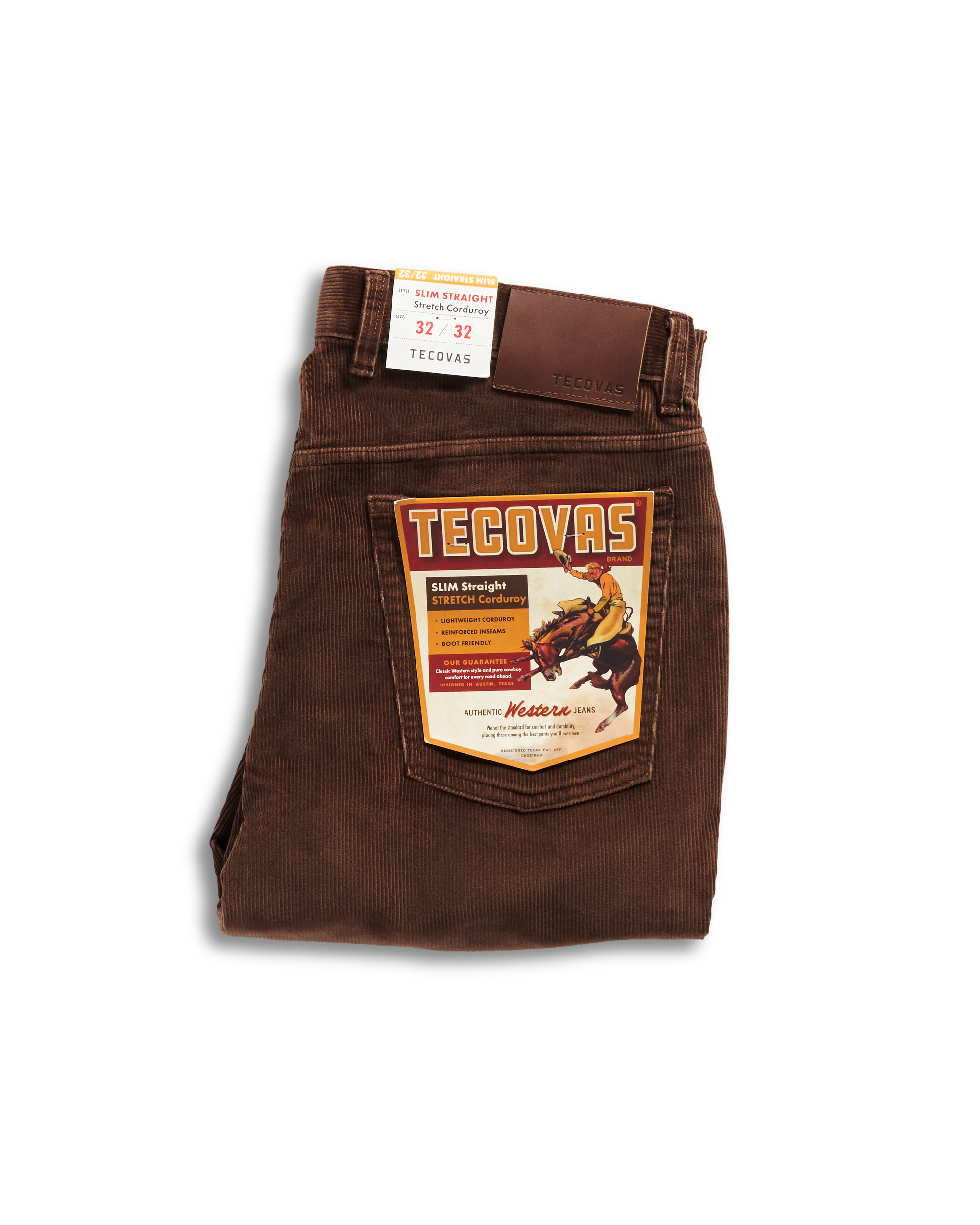 Men's Slim Straight Stretch Corduroy - Brown Corduroy
