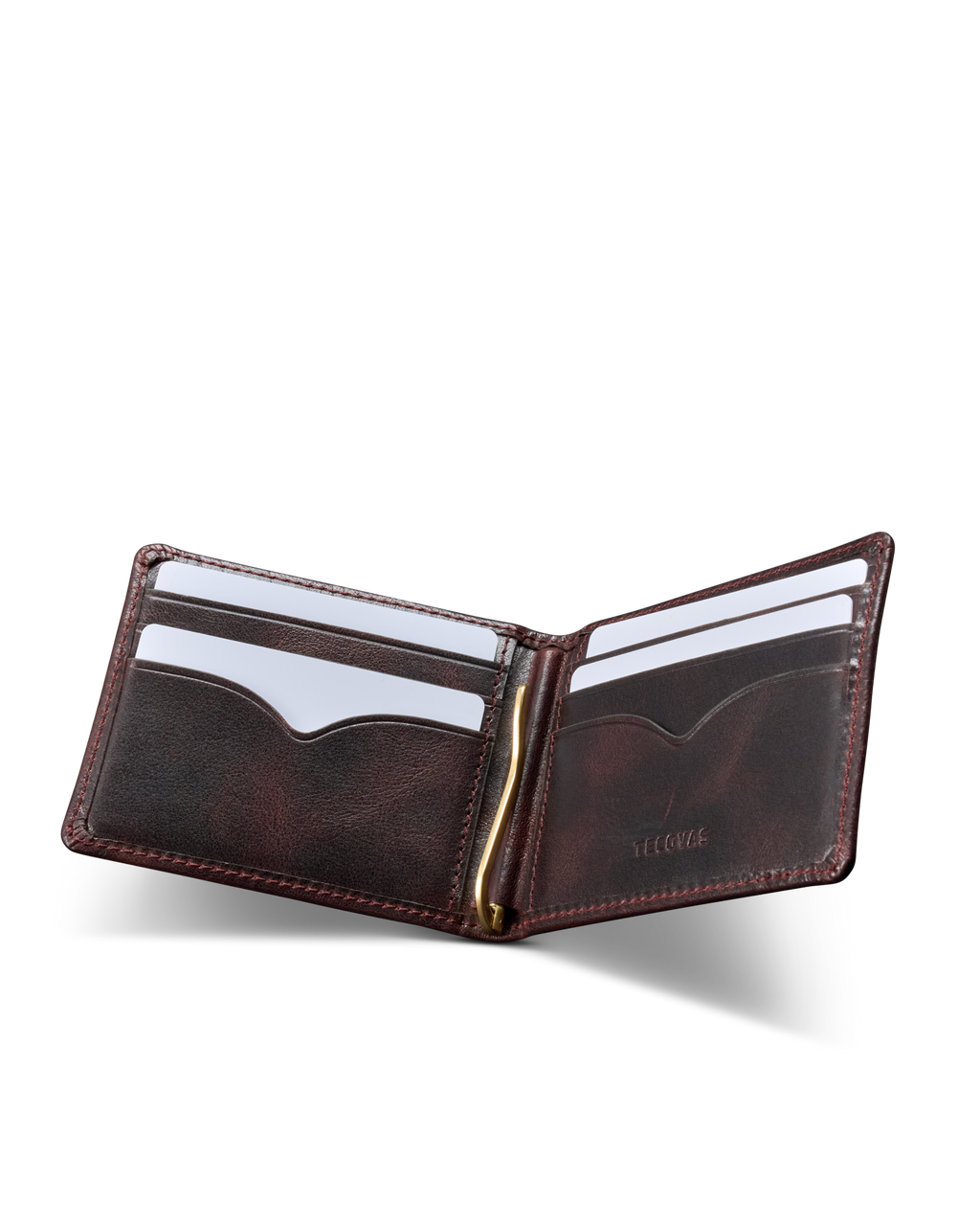 Men’s Moneyclip Billfold - Chocolate Cowhide