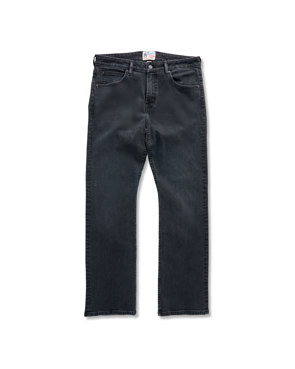 Men's Slim Straight Stretch Denim - Washed Black Stretch Denim