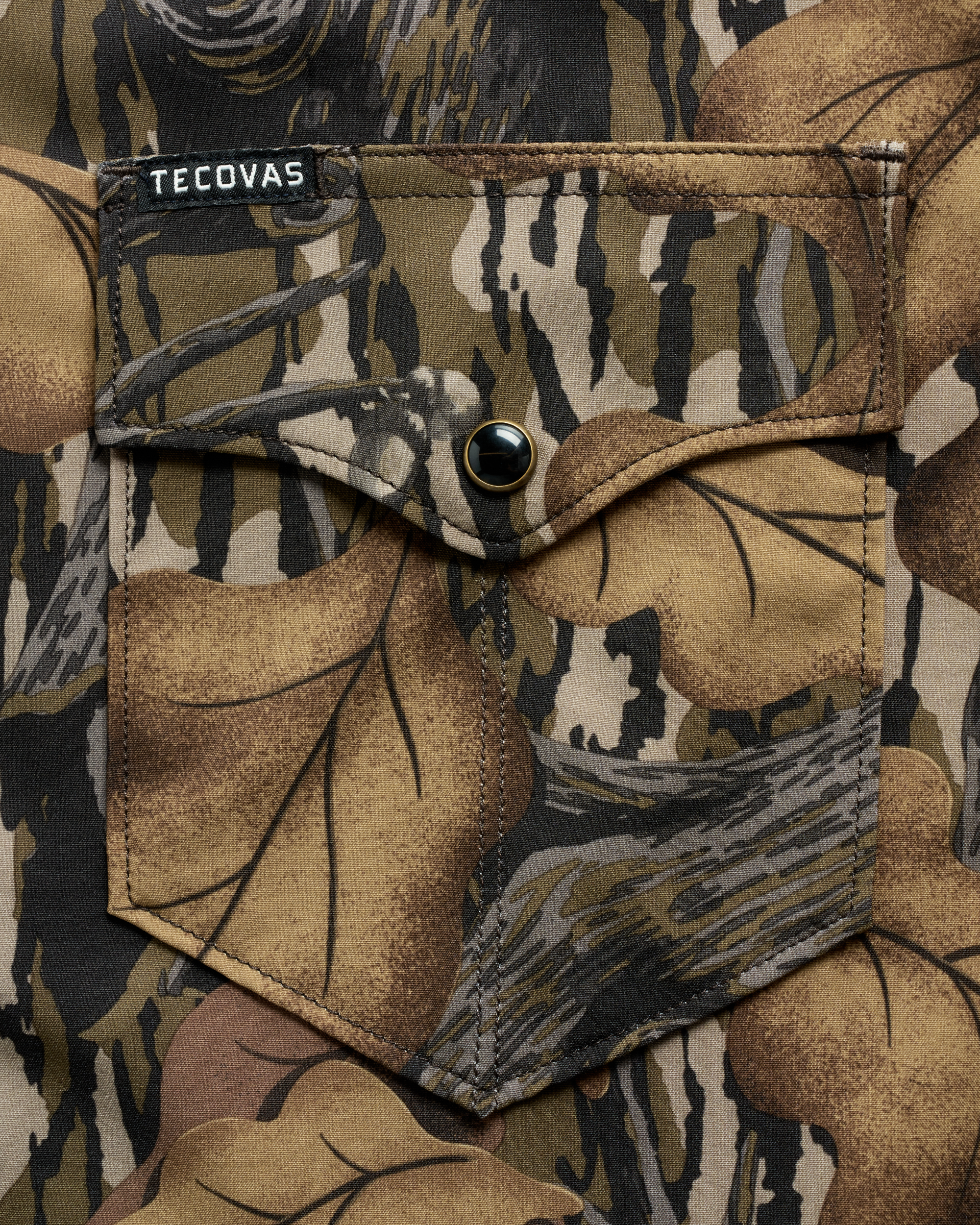 Men's Performance Short Sleeve Western Pearl Snap - Fall Foliage Performance
