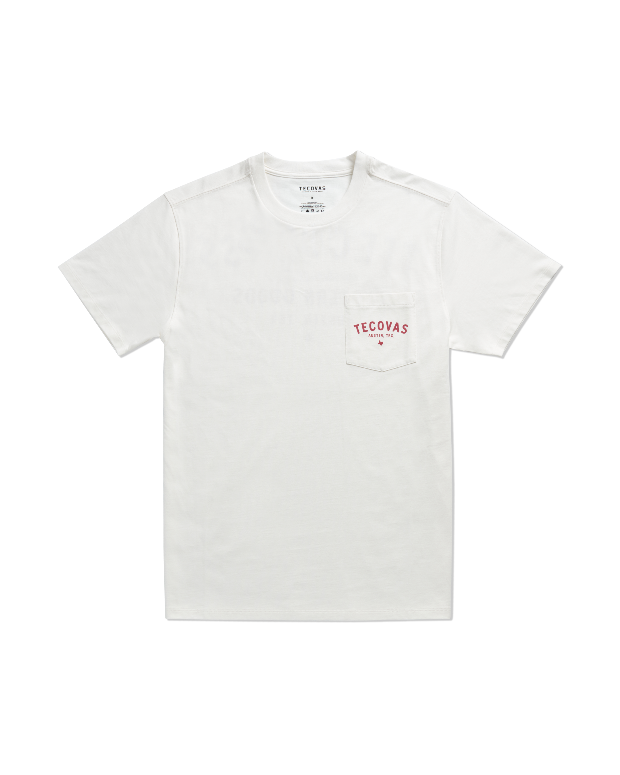 Men's Fine Makers Pocket Tee - Bone Red Supima Cotton