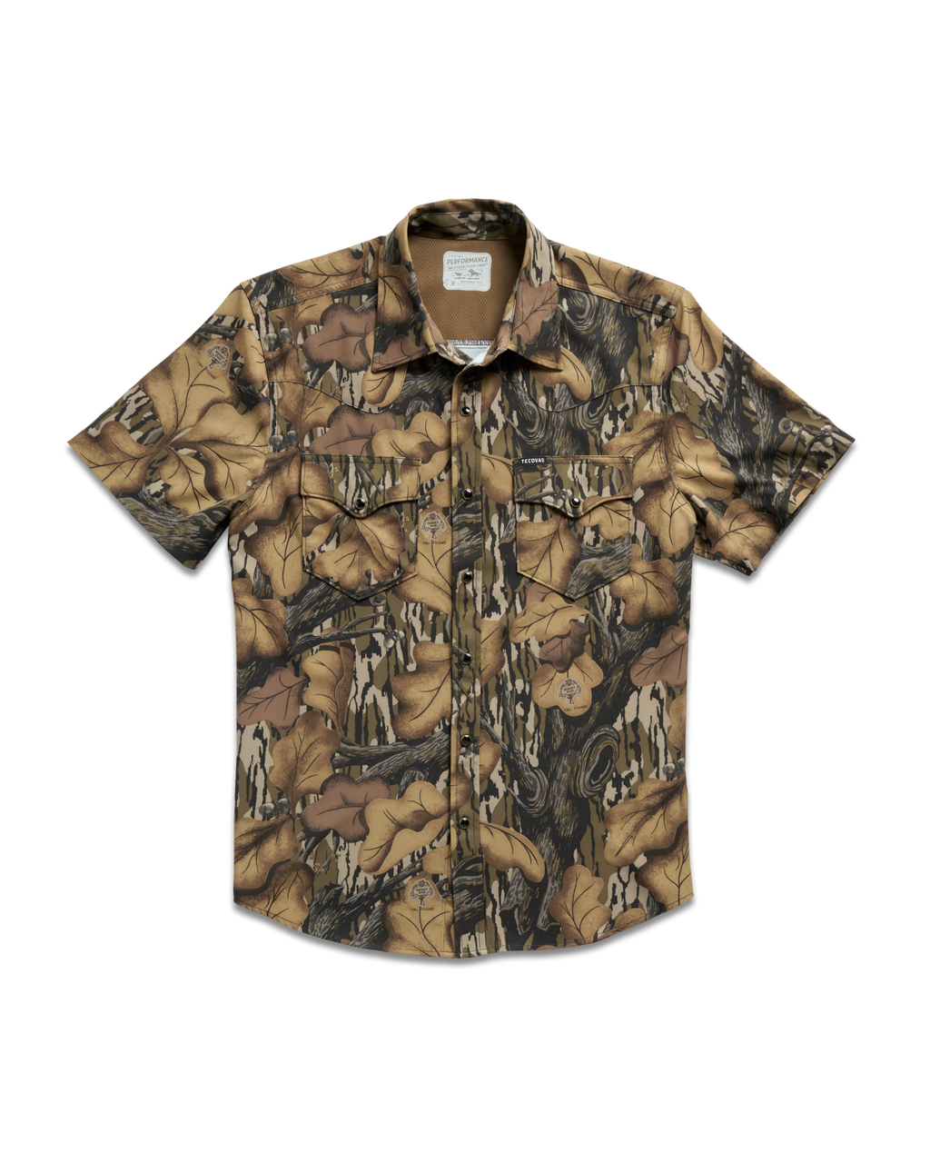Men's Performance Short Sleeve Western Pearl Snap - Fall Foliage Performance