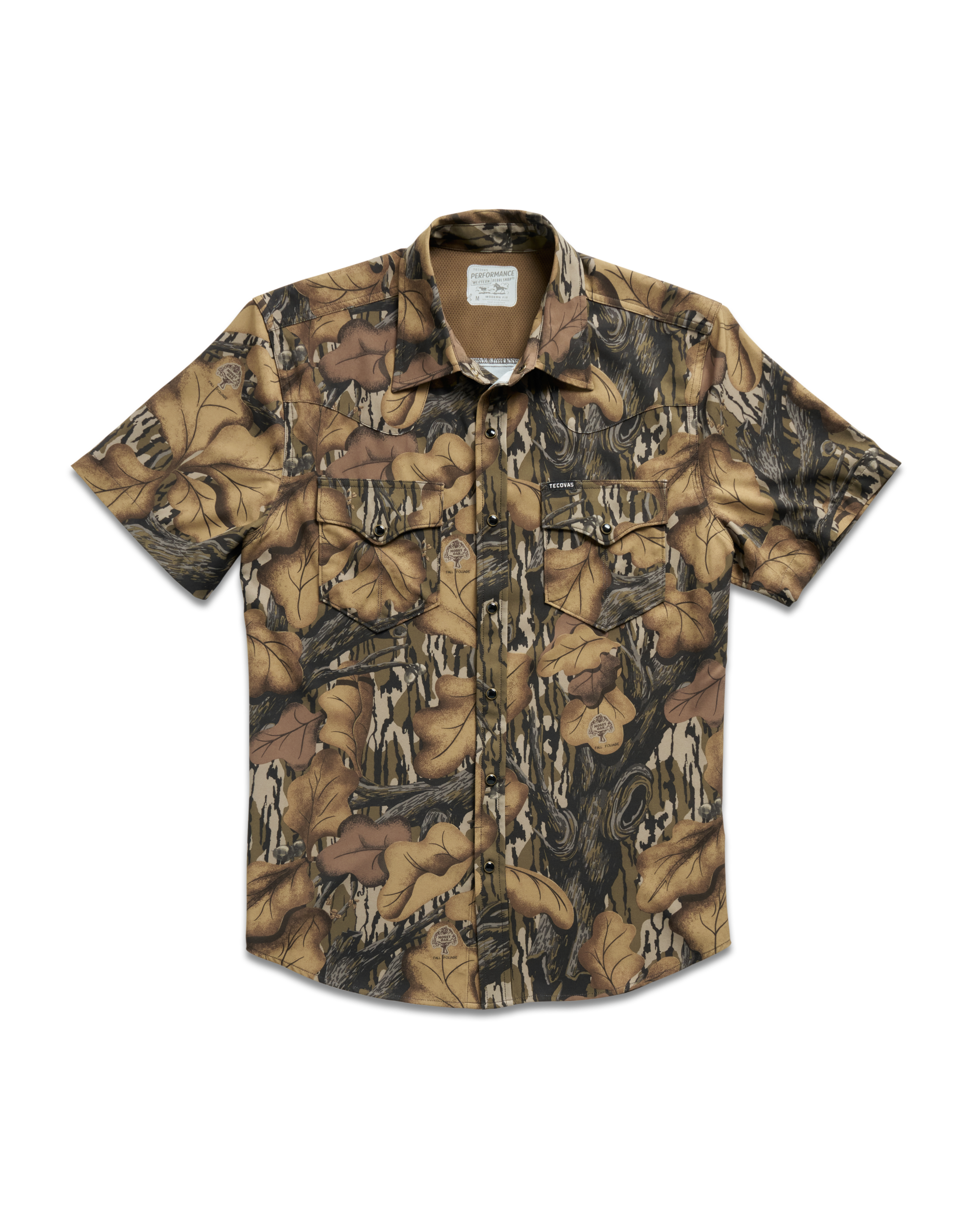 Men's Performance Short Sleeve Western Pearl Snap - Fall Foliage Performance