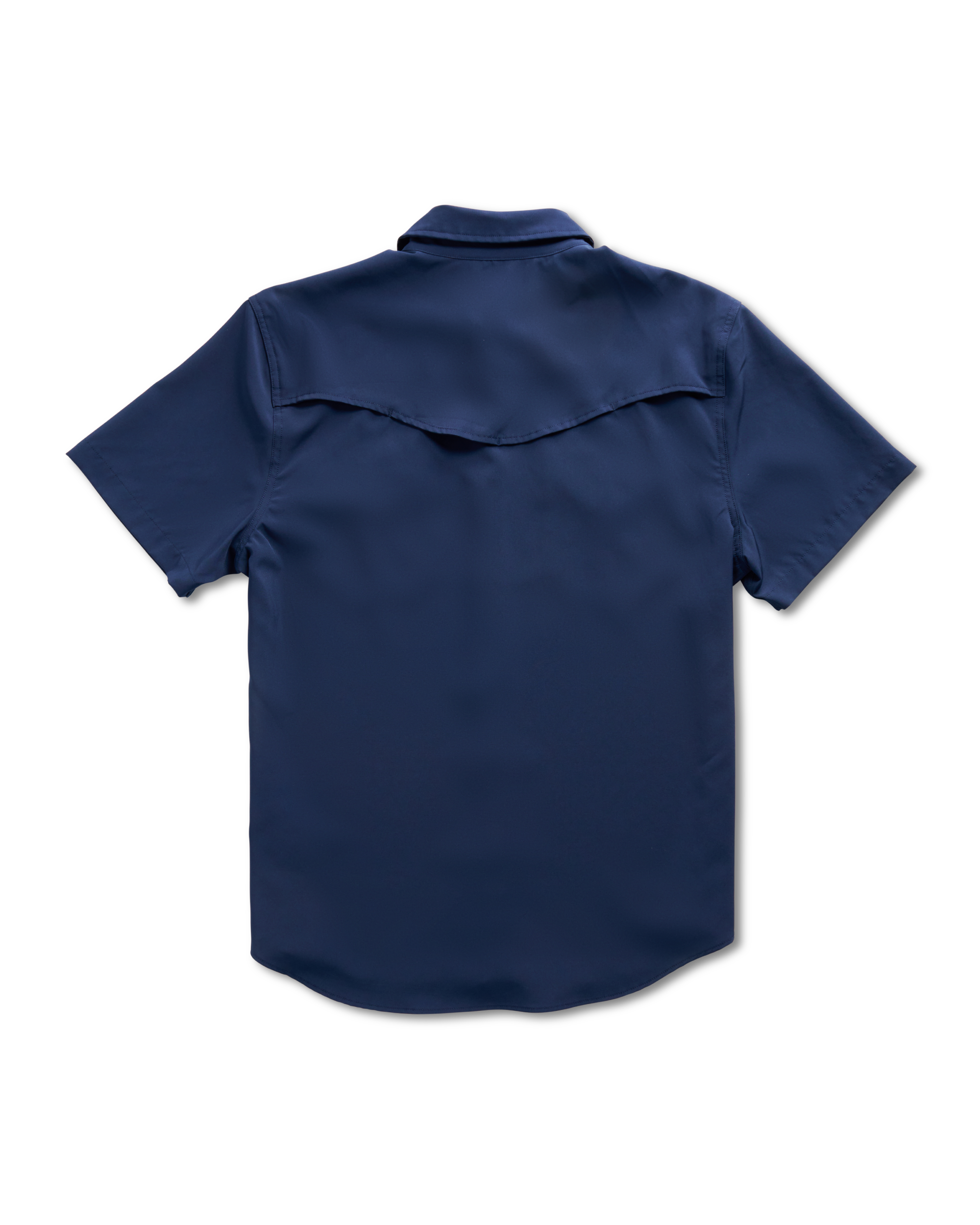Men's Performance Short Sleeve Western Pearl Snap - Navy Performance