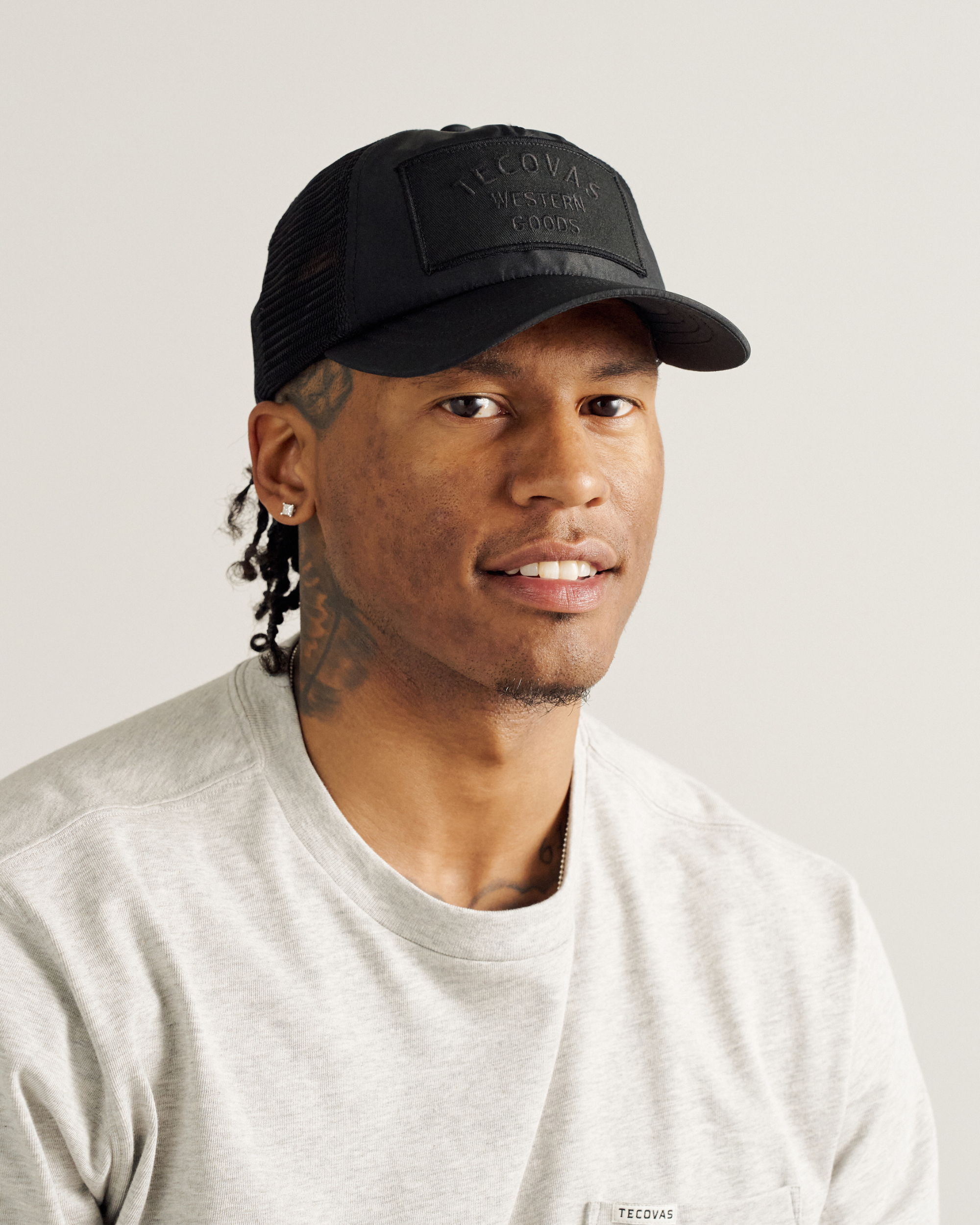 Western Goods Trucker Hat - Black Polyester