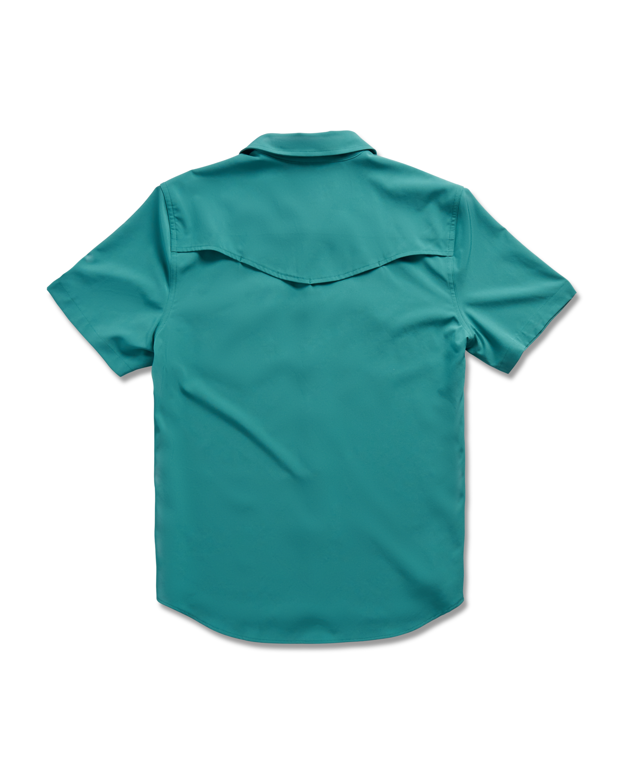 Men's Performance Short Sleeve Western Pearl Snap - Classic Fit - Deep Jungle Performance