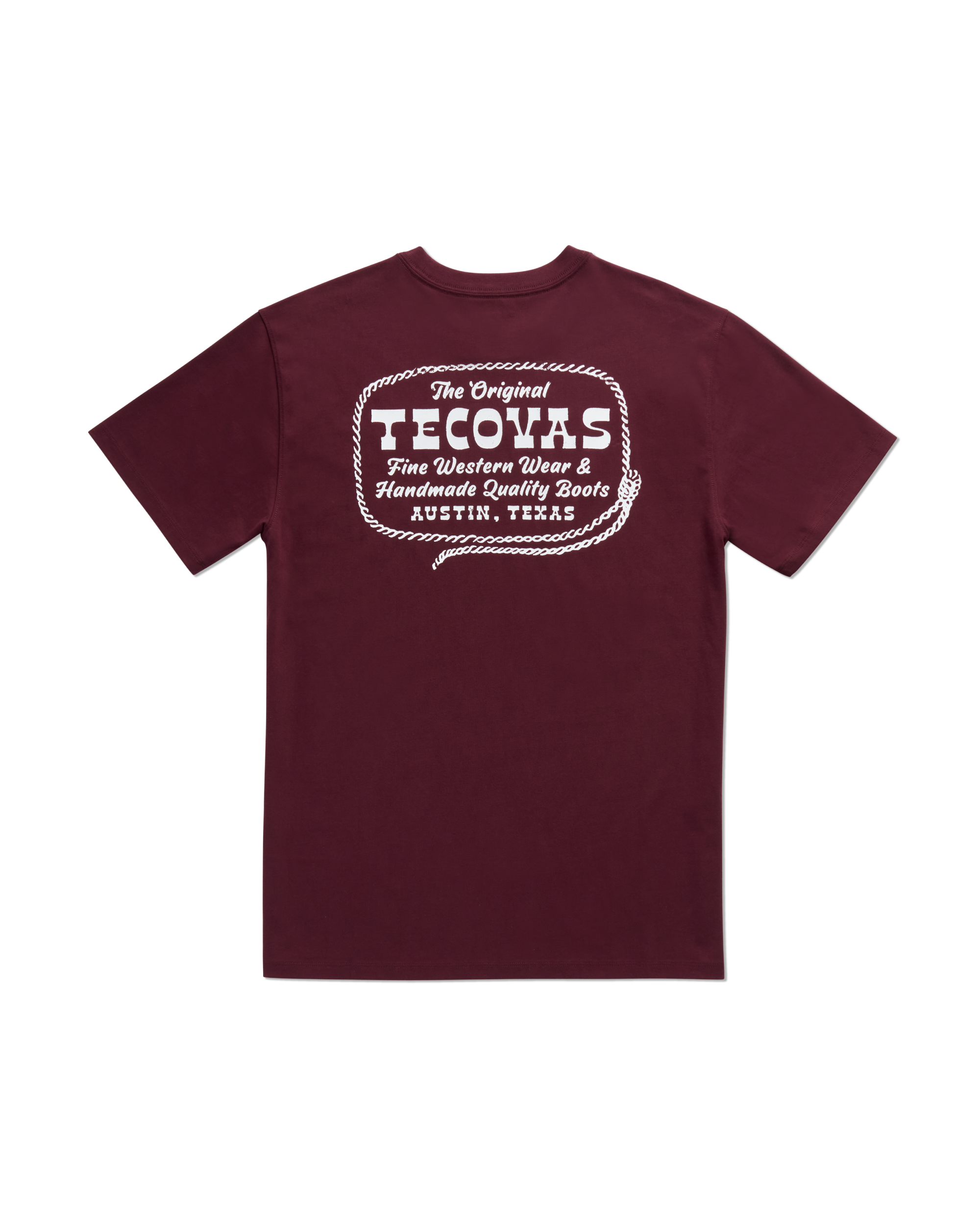 Men's Original Tecovas Rope Tee - Port Bone Supima Cotton