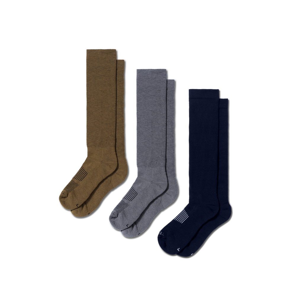 Over-The-Calf Socks (Multi 3-Pack) - Multi Polyester Spandex