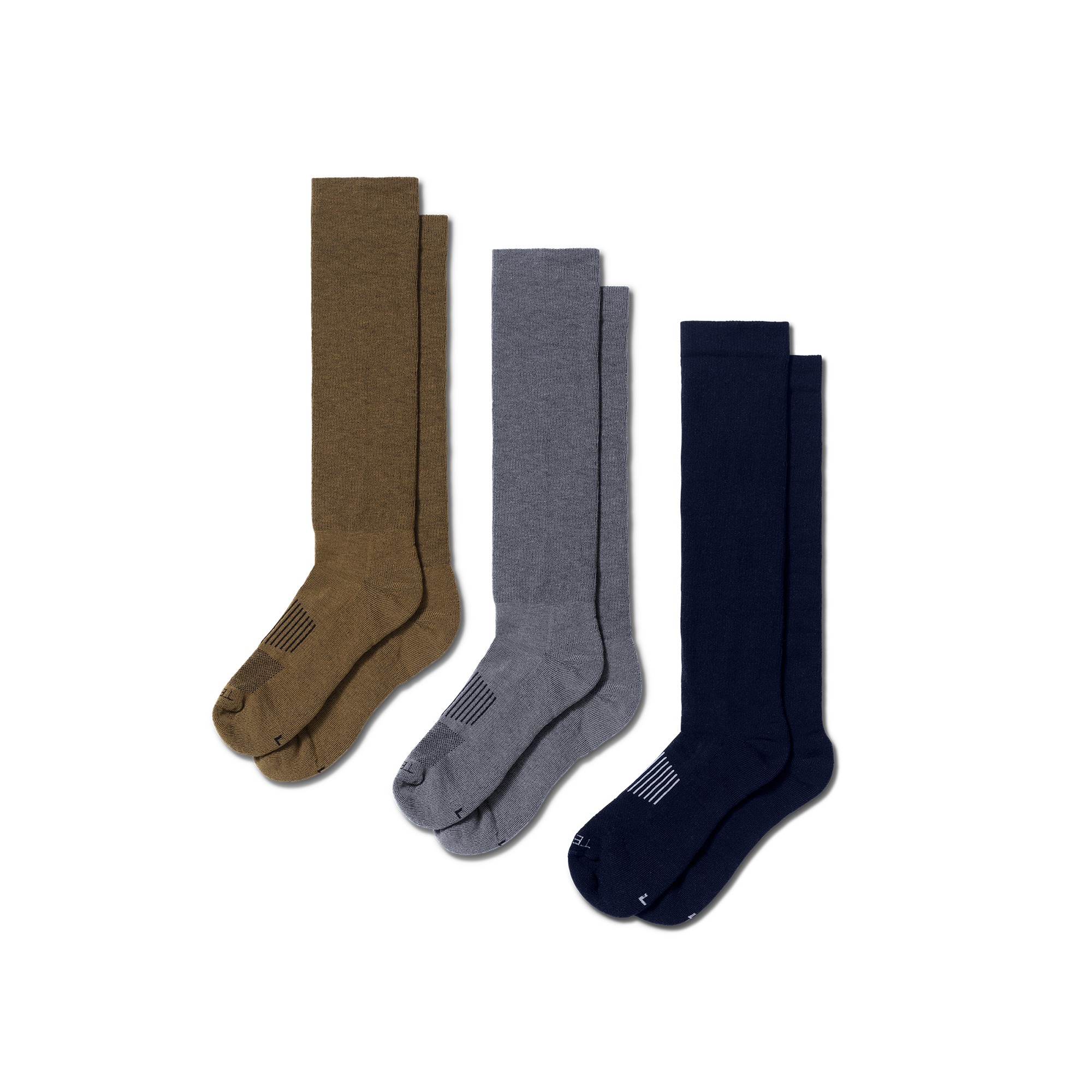 Over-The-Calf Socks (Multi 3-Pack) - Multi Polyester Spandex