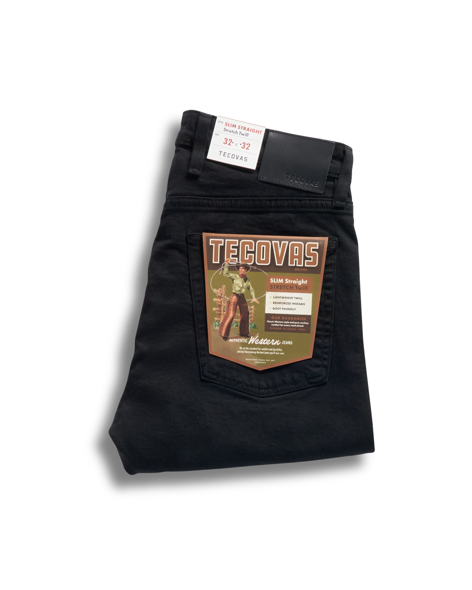 Men's Slim Straight Stretch Twill - Black Stretch Twill