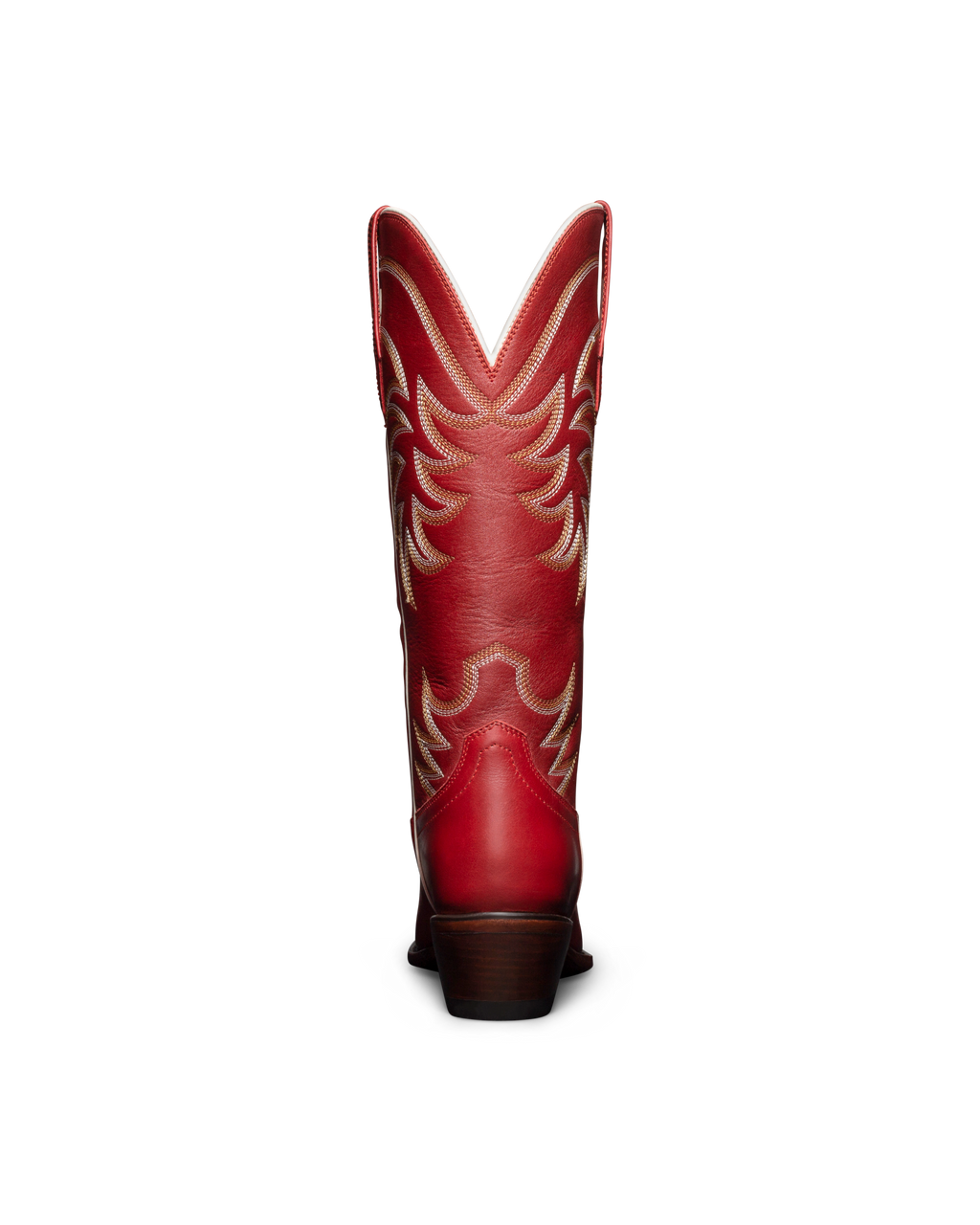 The Annie Wide Calf - Scarlet Cowhide