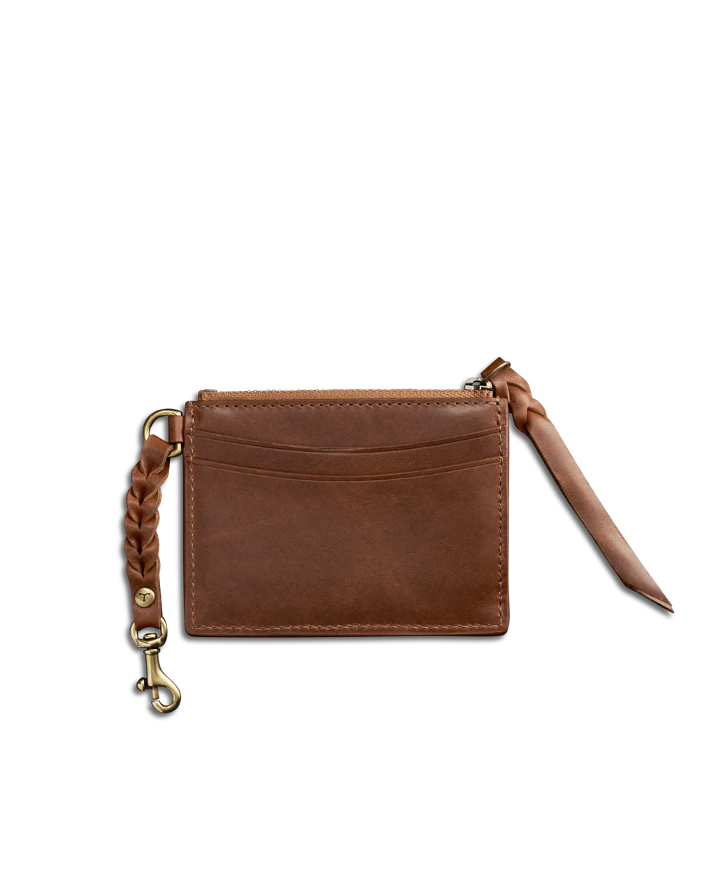 Women's Keychain Card Case - Saddle Cowhide