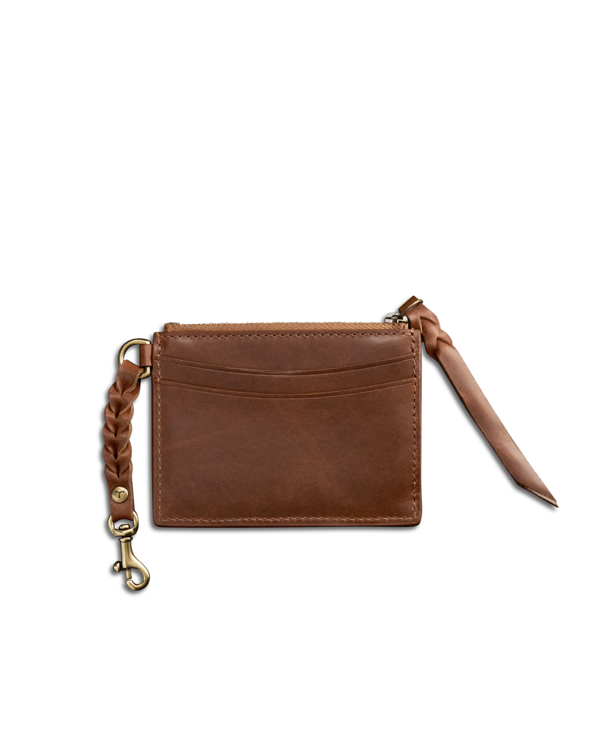 Women's Keychain Card Case - Saddle Cowhide