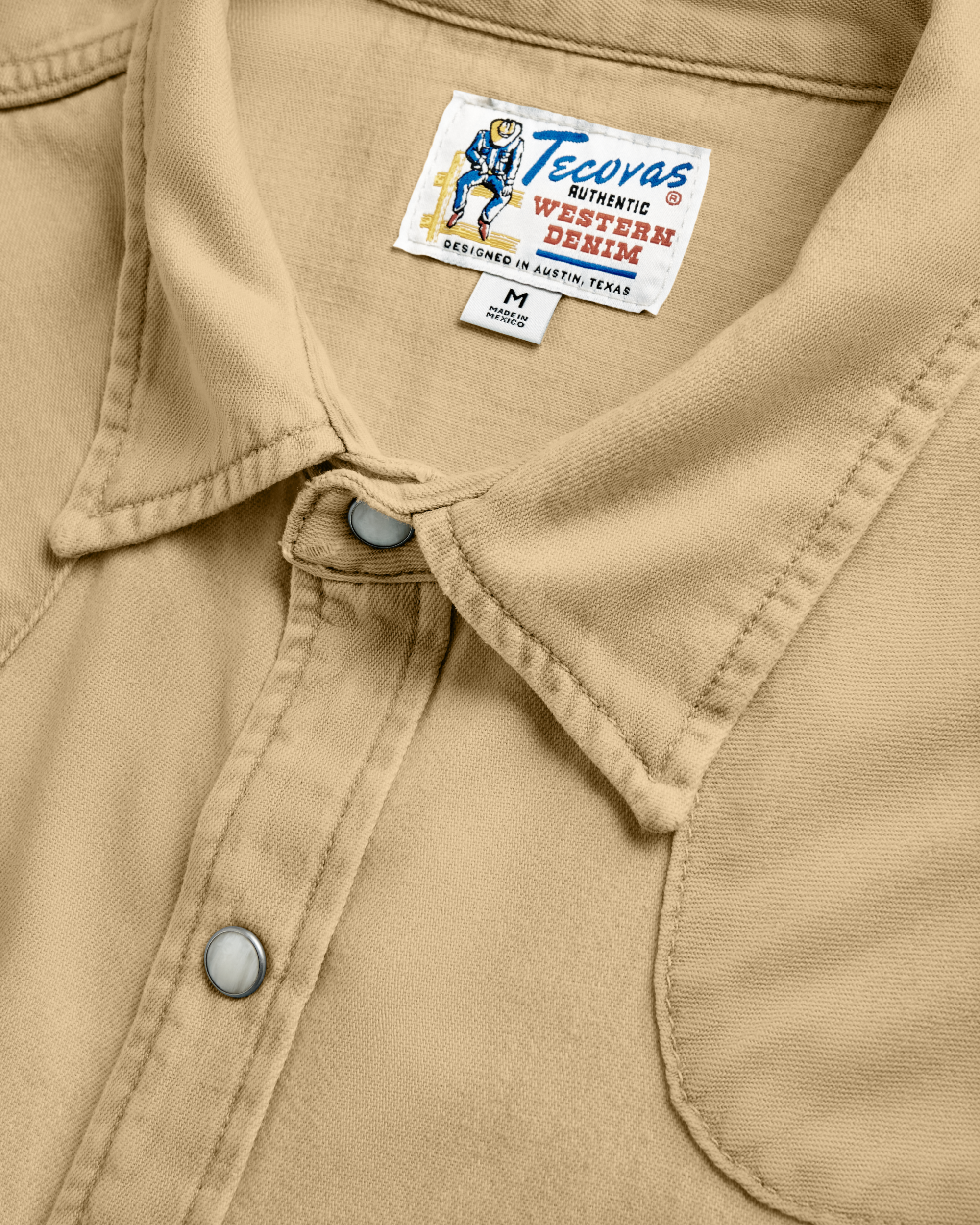 Men's Denim Long Sleeve Pearl Snap - Coriander Denim