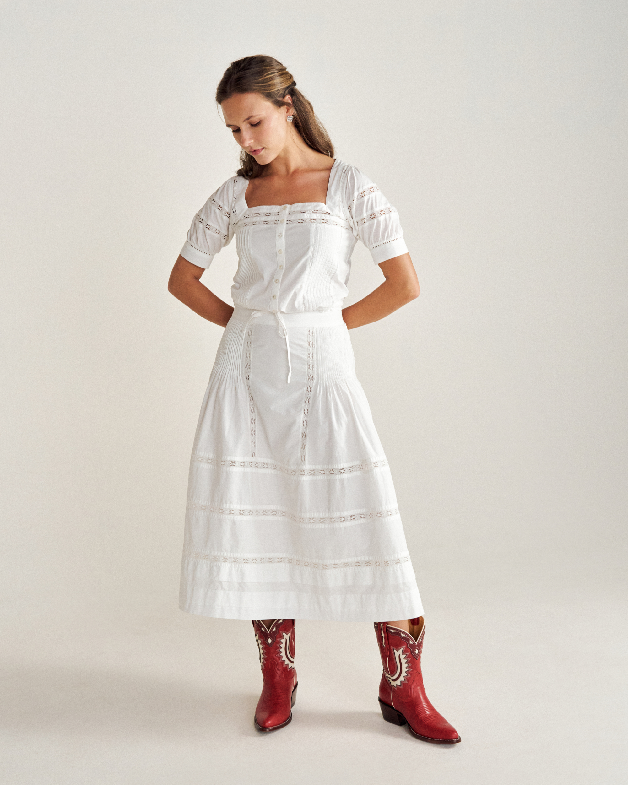 The Jolene - Crimson Bone Cowhide