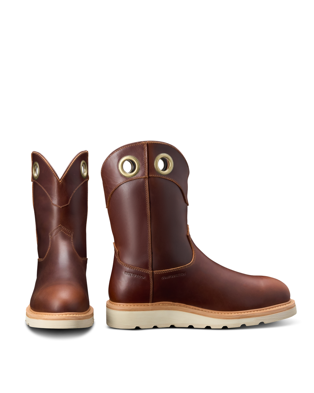LongHaul Waterproof Roper Composite Toe Work Boot - Maple Cowhide