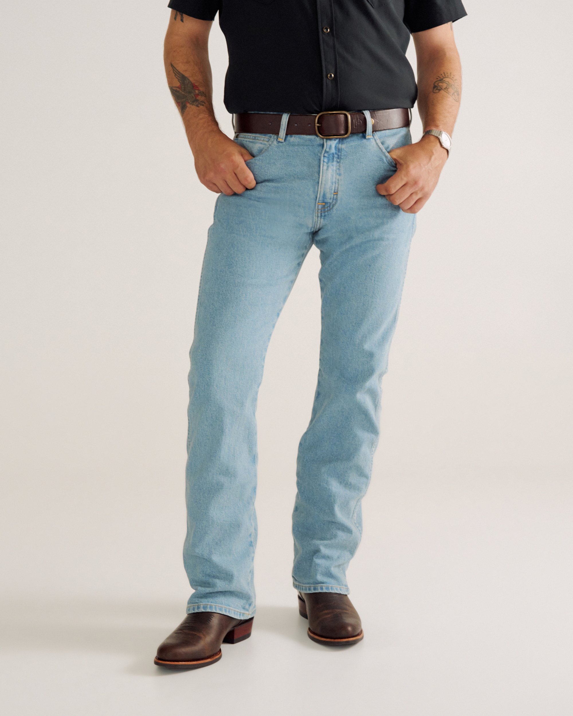 Men's Modern Bootcut Heritage Denim - Light Blue Heritage Denim