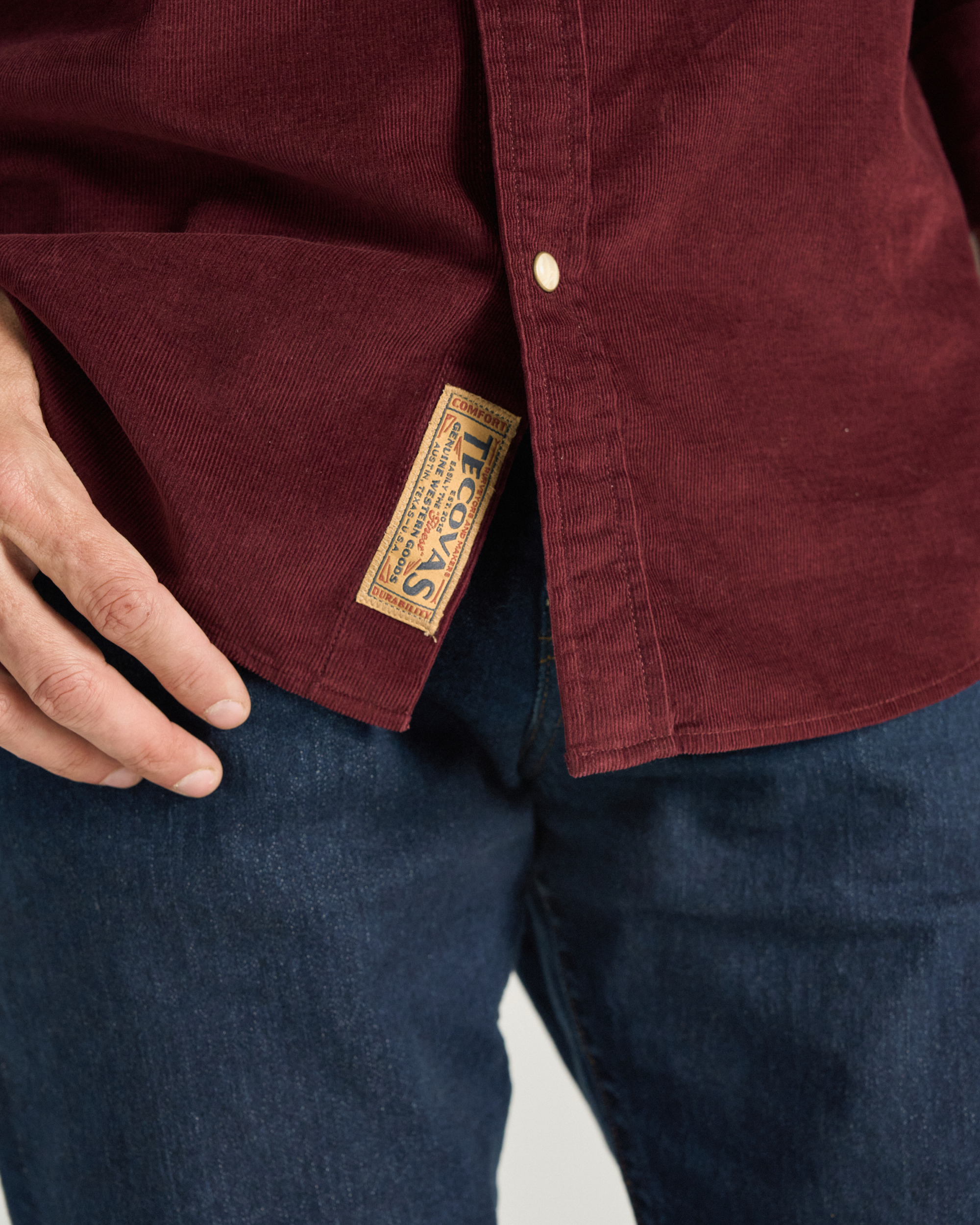 Men's Long Sleeve Texas Weight Corduroy Pearl Snap - Port Corduroy