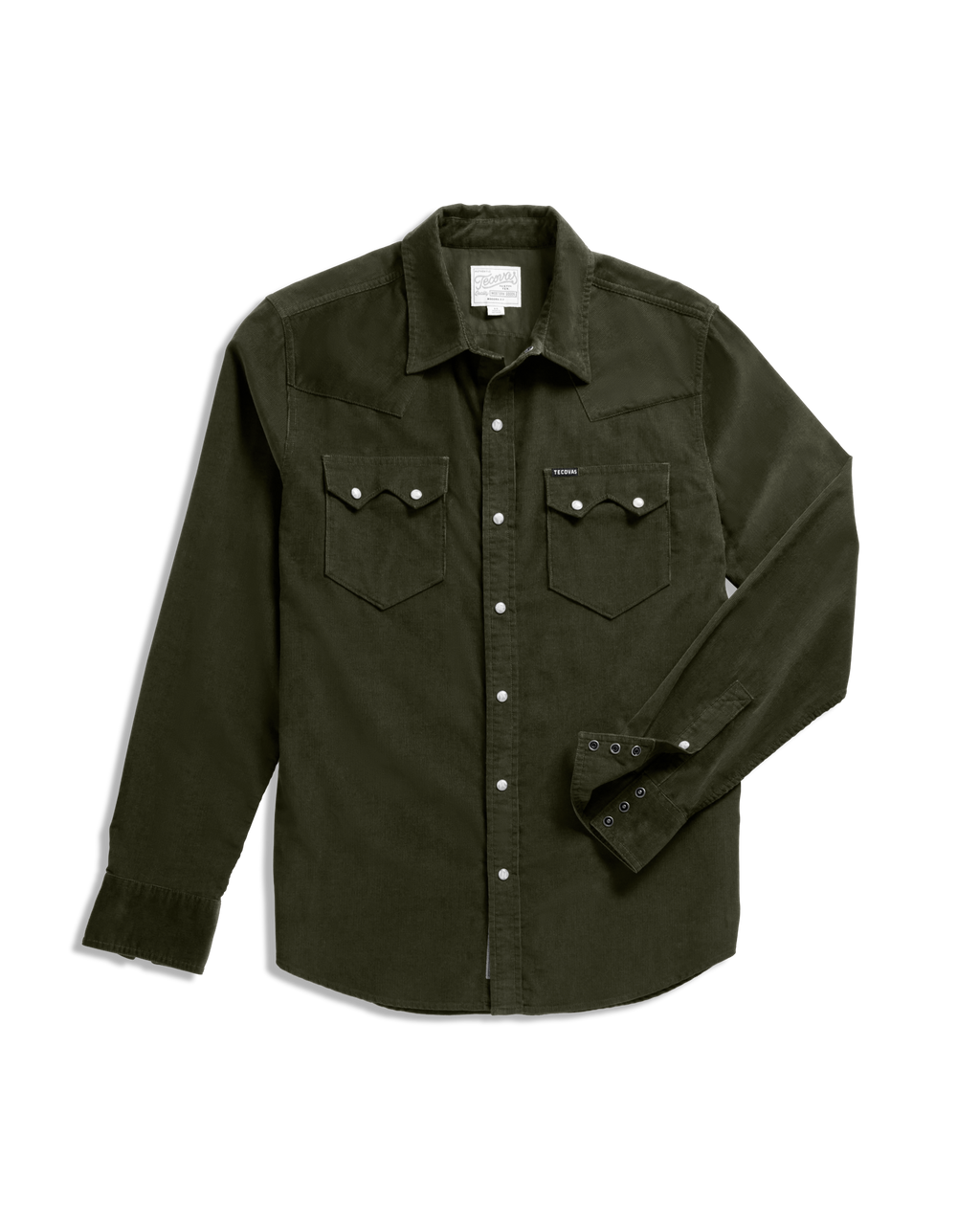 Men's Long Sleeve Texas Weight Corduroy Pearl Snap - Pine Corduroy