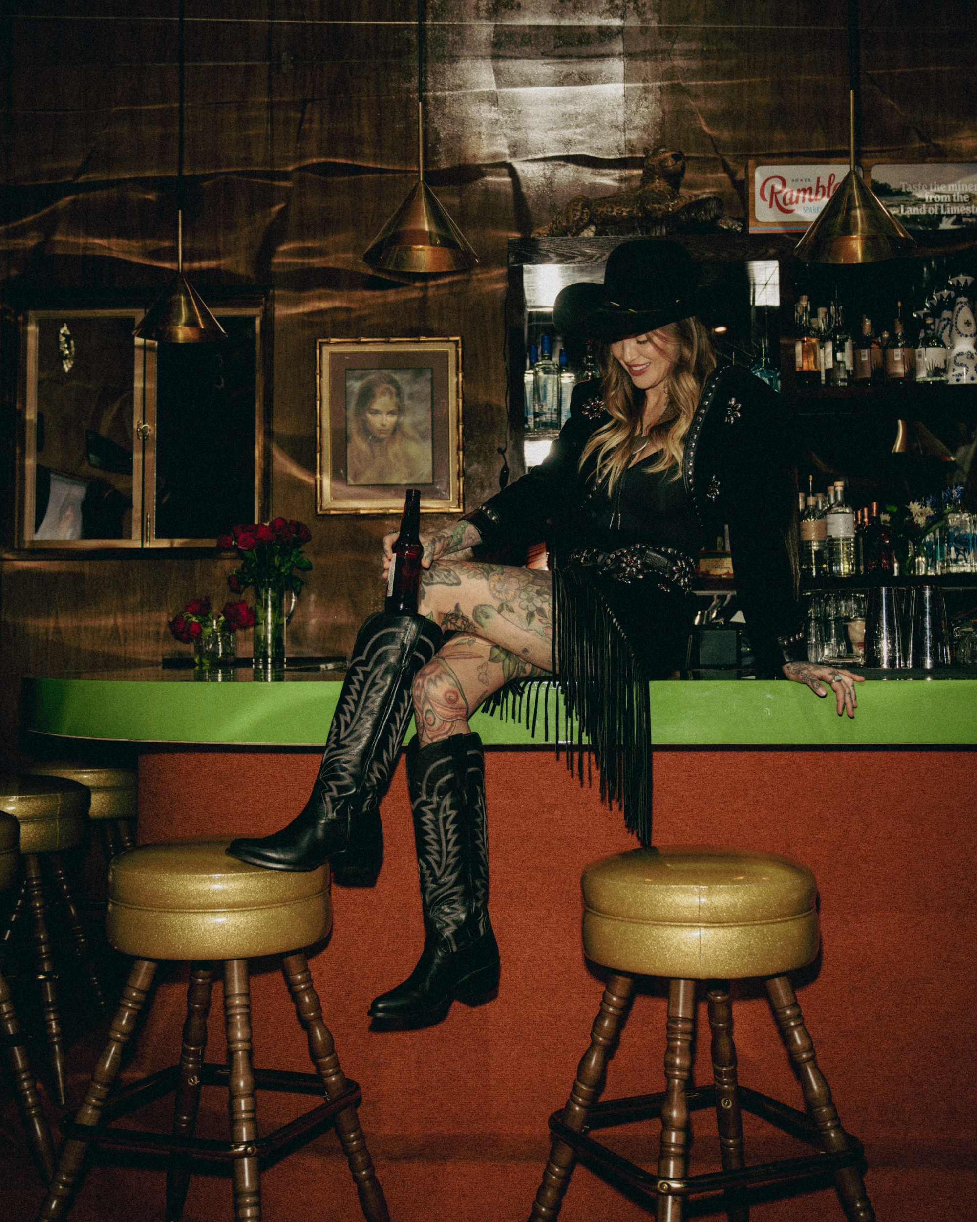 The Abby - Midnight Cowhide