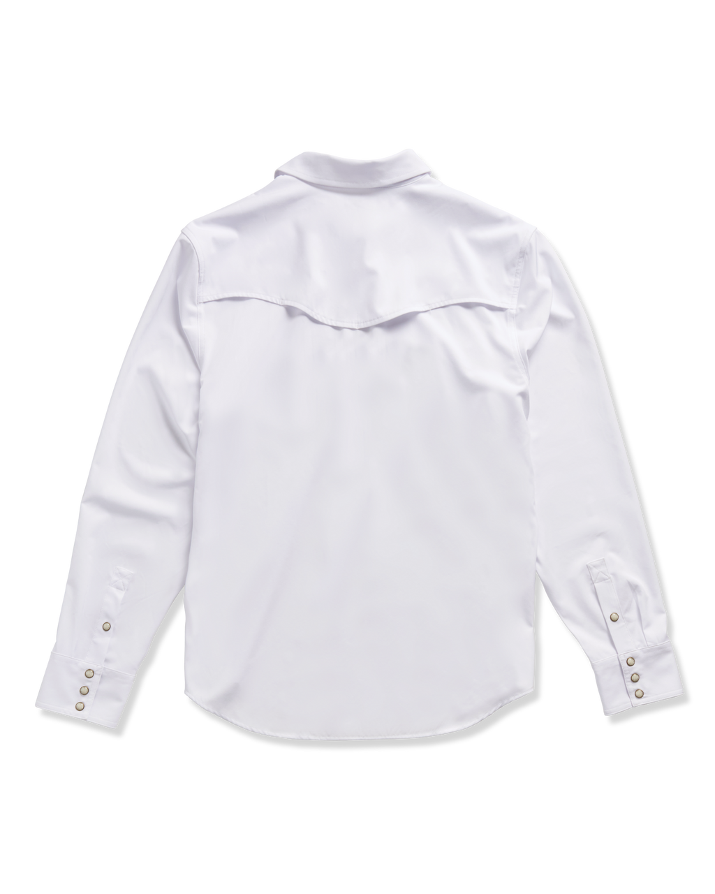 Men's Performance Long Sleeve Western Pearl Snap - Classic Fit - White Performance