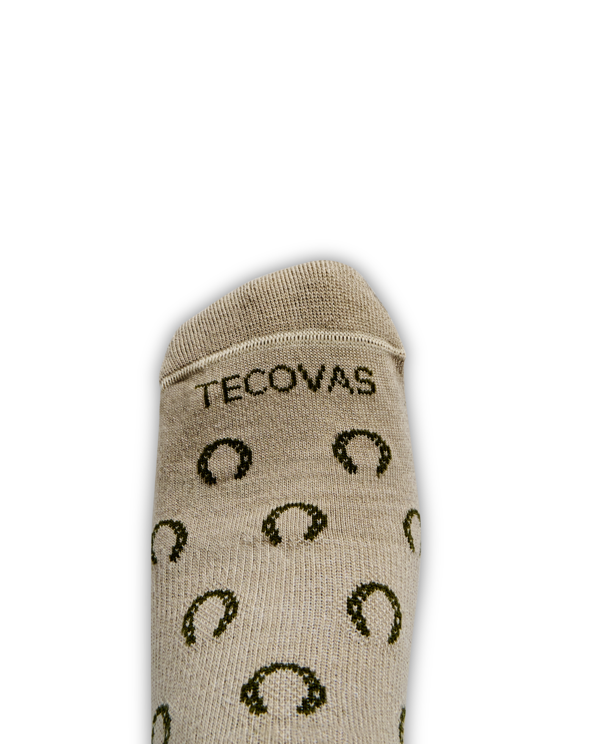 Horseshoe Ankle Sock (2-Pack) - Green Sand Polyester Spandex