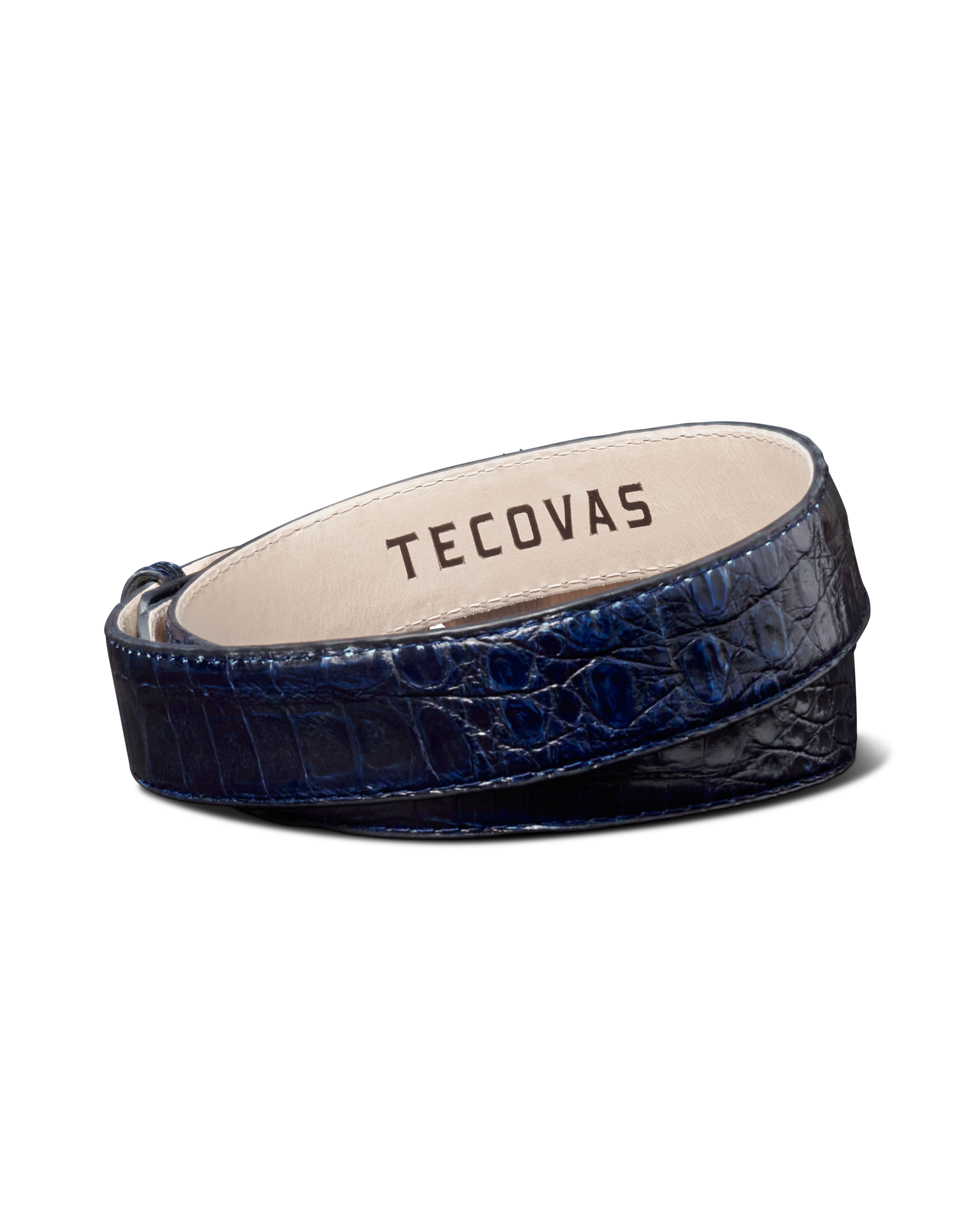 Men's Caiman Belt - Blueberry Caiman