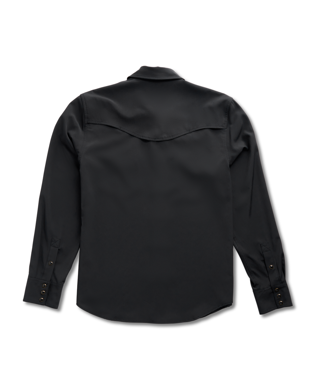 Men's Performance Long Sleeve Western Pearl Snap - Black Performance