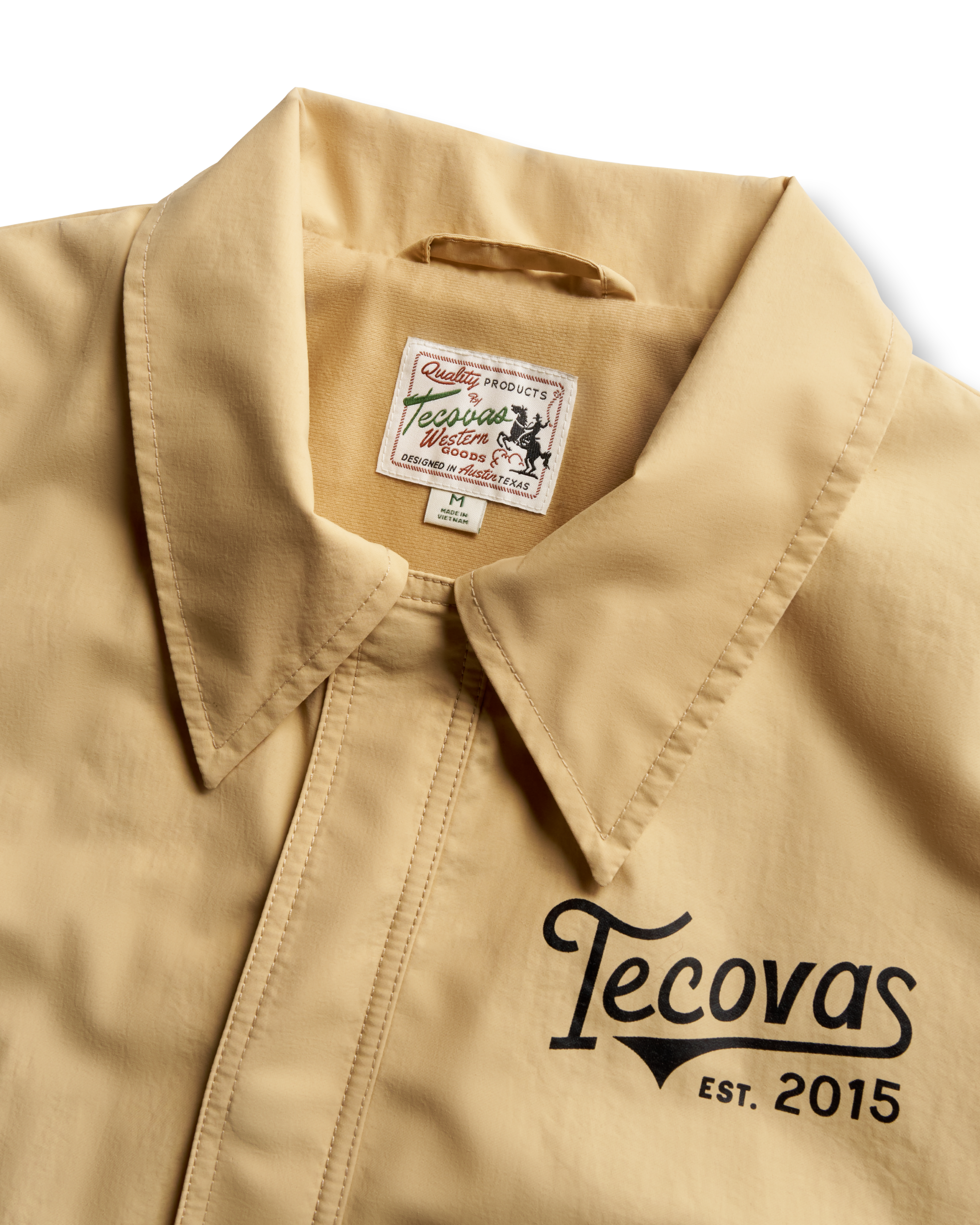 Men's Coaches Jacket - Khaki Nylon