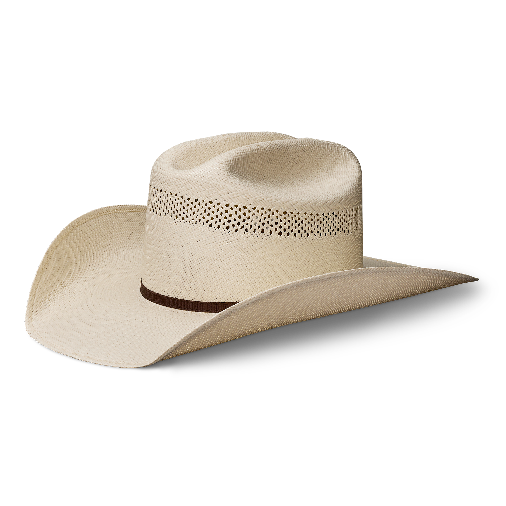 Cattleman Straw Cowboy Hat - Natural Straw