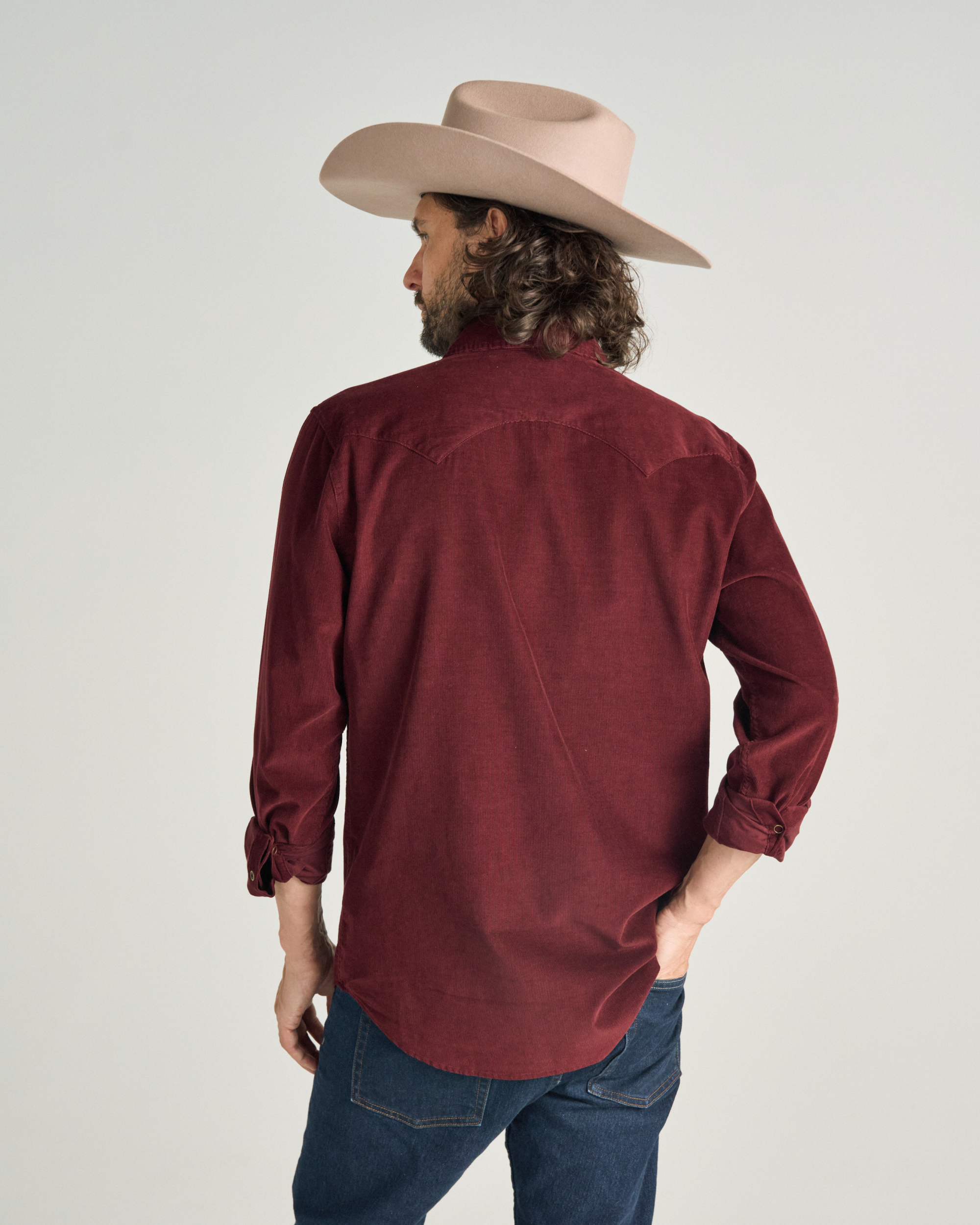 Men's Long Sleeve Texas Weight Corduroy Pearl Snap - Port Corduroy